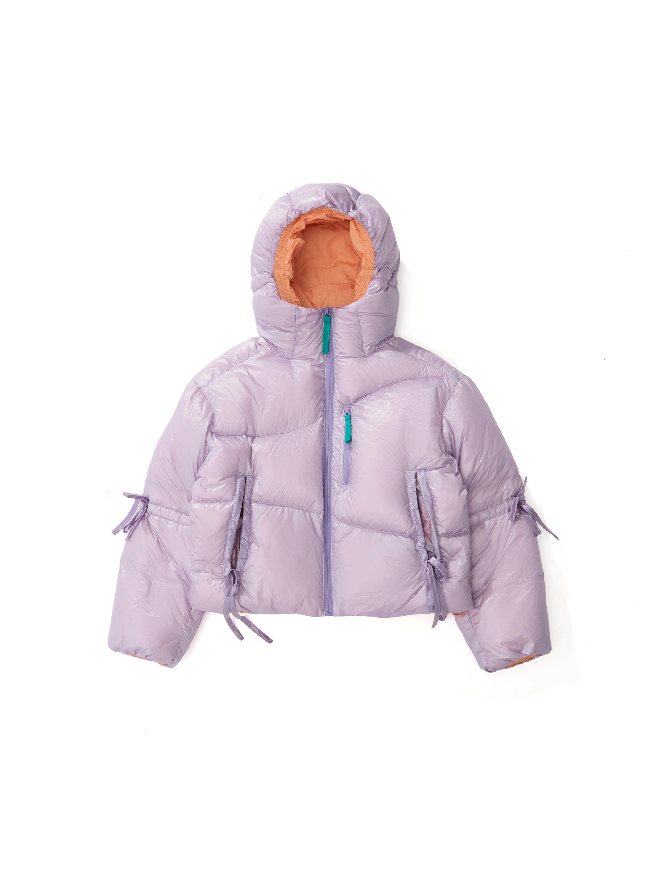 Ironfrost - Women's 90% White Duck Down Color-Blocked Short Puffer Jacket