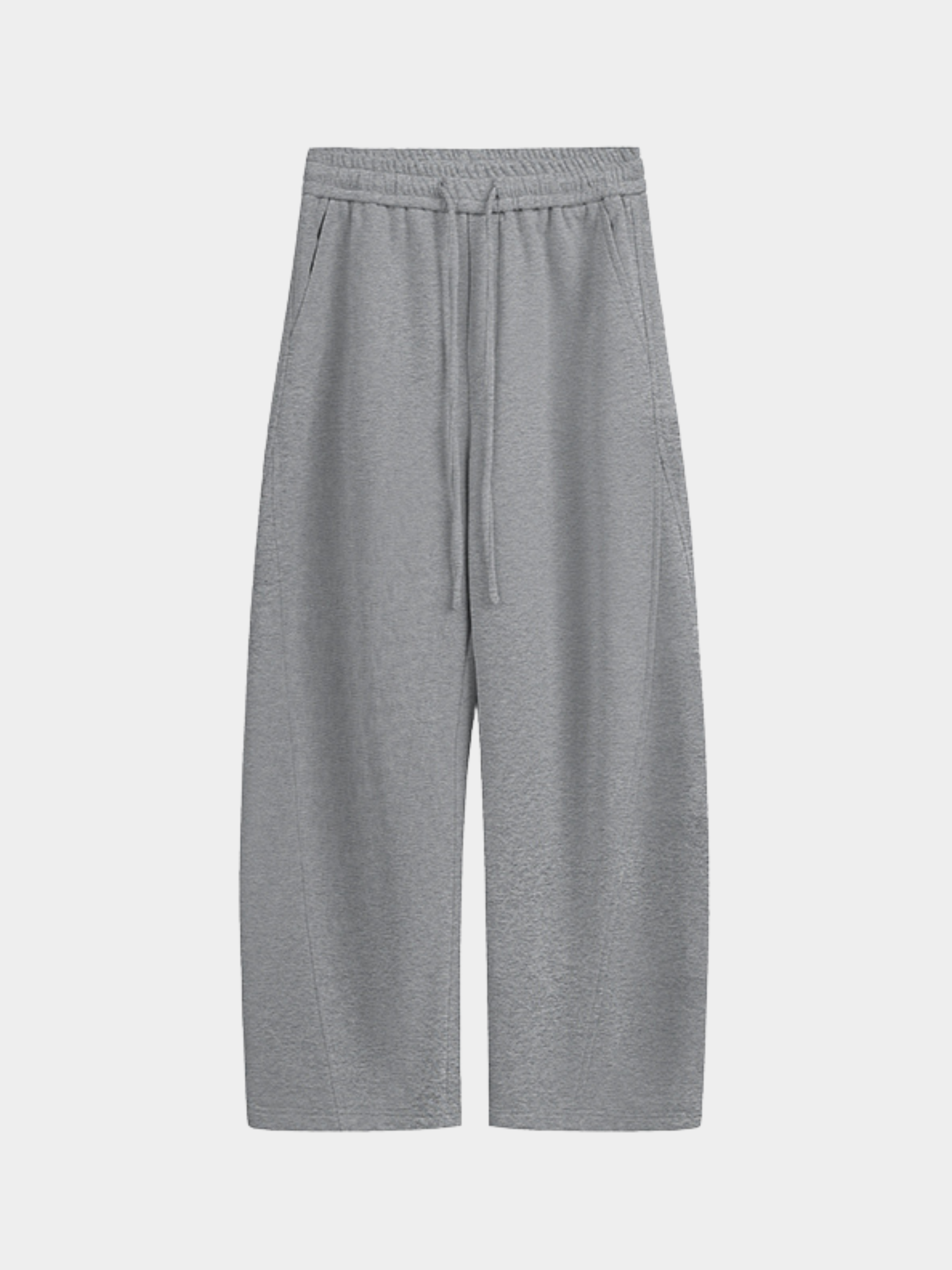 FrostDeck - Unisex Curved Seam Straight-Leg Wide Sweatpants