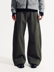 EagleView - Unisex Minimalist Wide-Cut Bamboo Wool Curved Pants