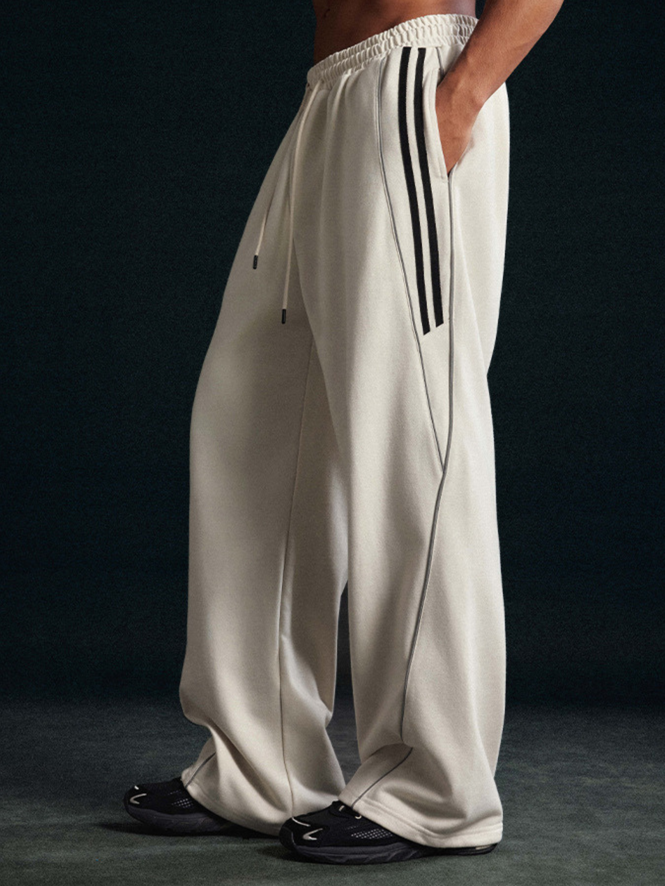 Thunderclaw - Reflective Stripe Straight-Leg Jogger Pants