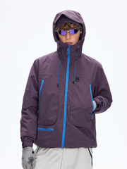 Emberpike - Color-Block Water-Repellent Adjustable Utility Jacket