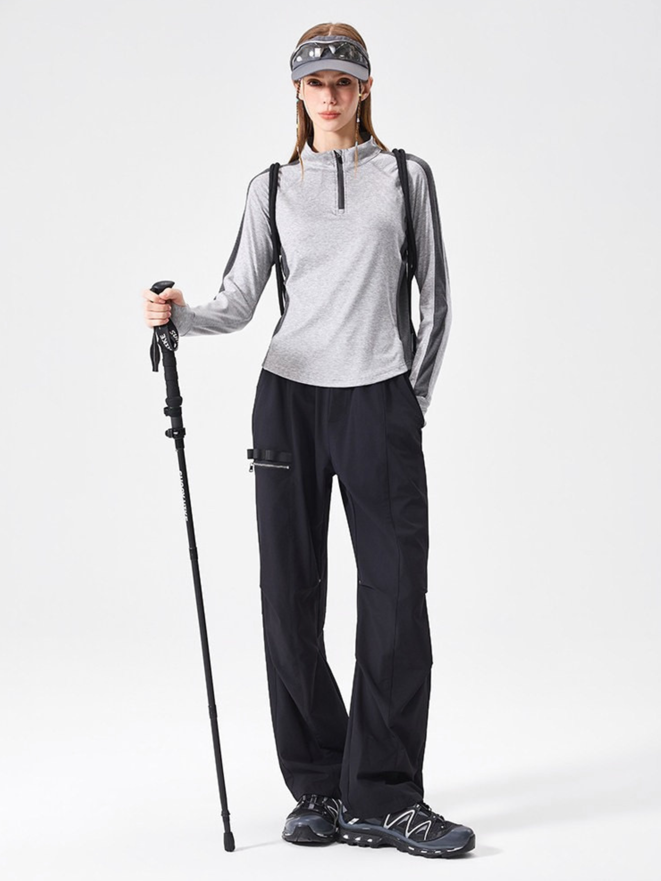 VentAir - Women's Quick-Dry Half-Zip Contrast Performance Top