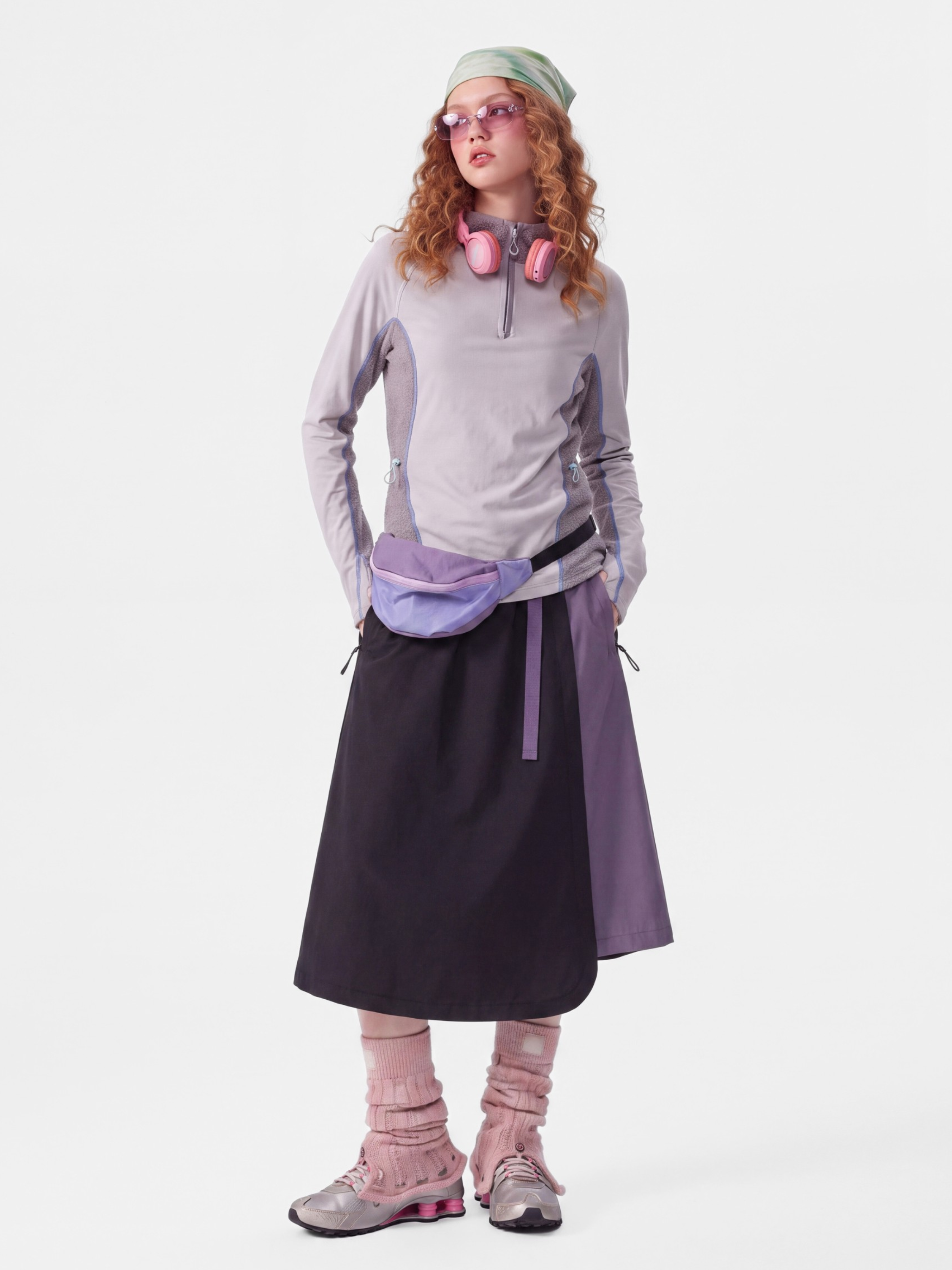 ScuffDrape - Women's Teflon® Water-Repellent Color-Block A-Line Skirt