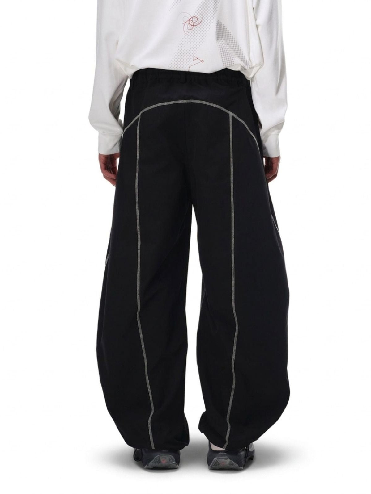 Cavefault - Water-Repellent Color-Block Curved-Leg Pants