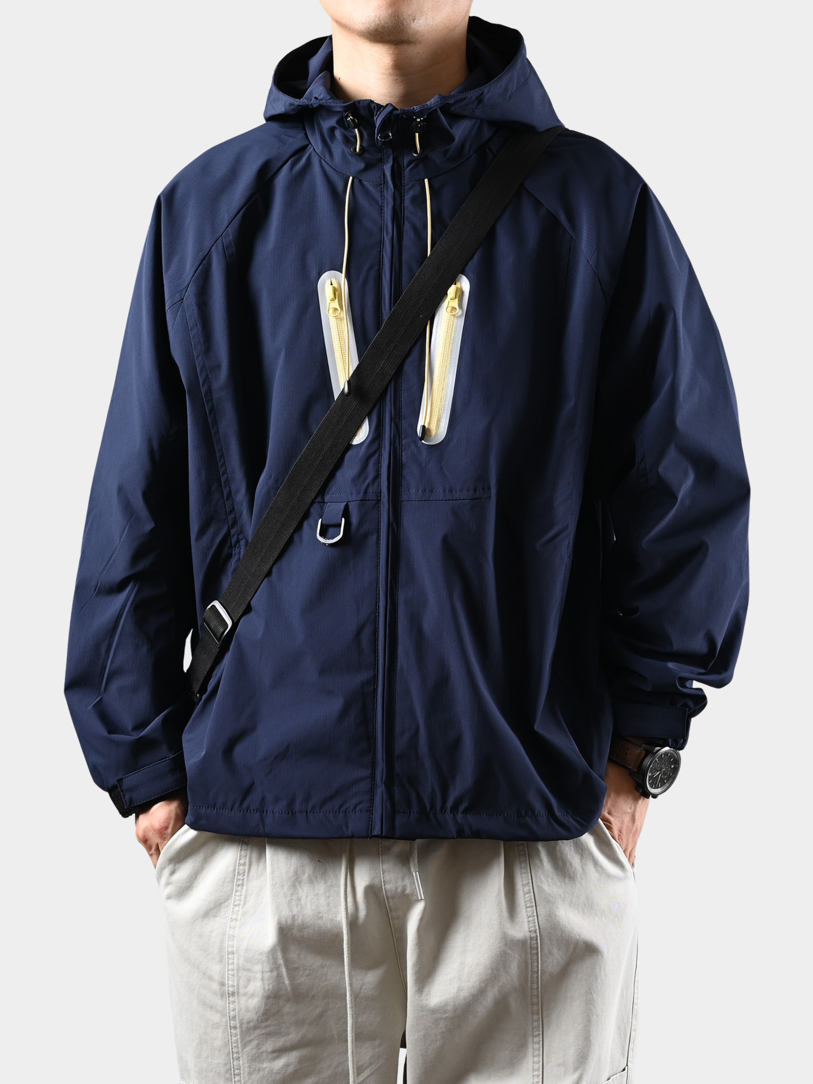 EchoCore - Unisex Loose-Fit Hooded Technical Shell Jacket