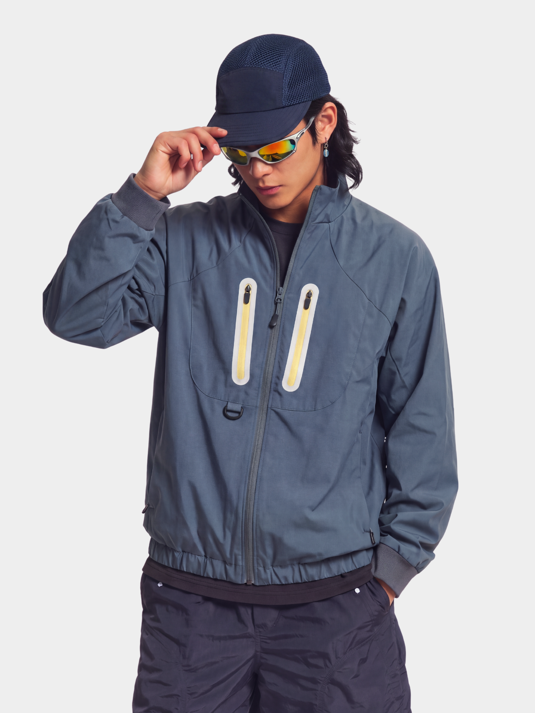 FlashSeam - Unisex Water-Repellent Color-Block Reflective Jacket