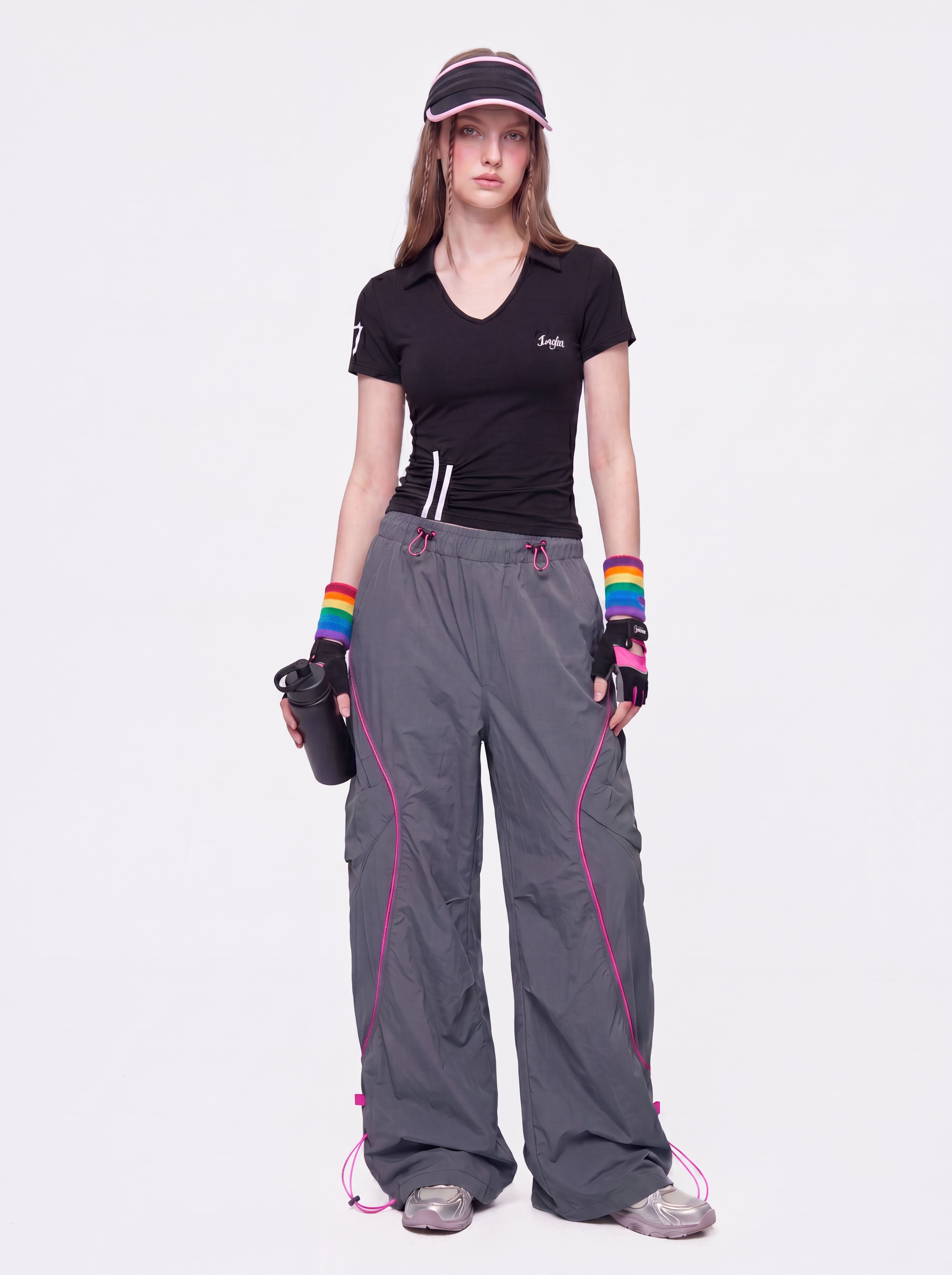 Moonshine - Women's Lightweight Elastic Waist Curved Panel Cargo Pants