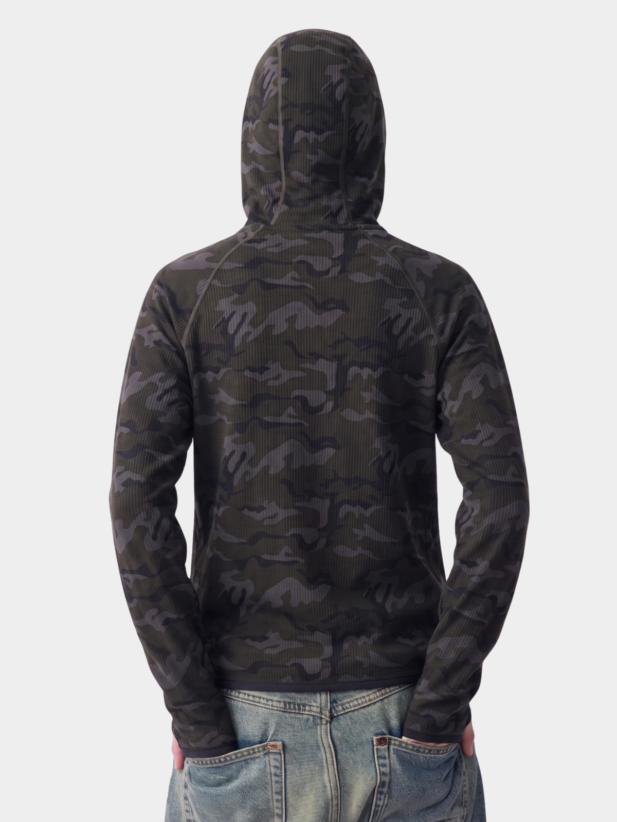 CamoMist - Windproof Warm Waffle Hooded Sweatshirt
