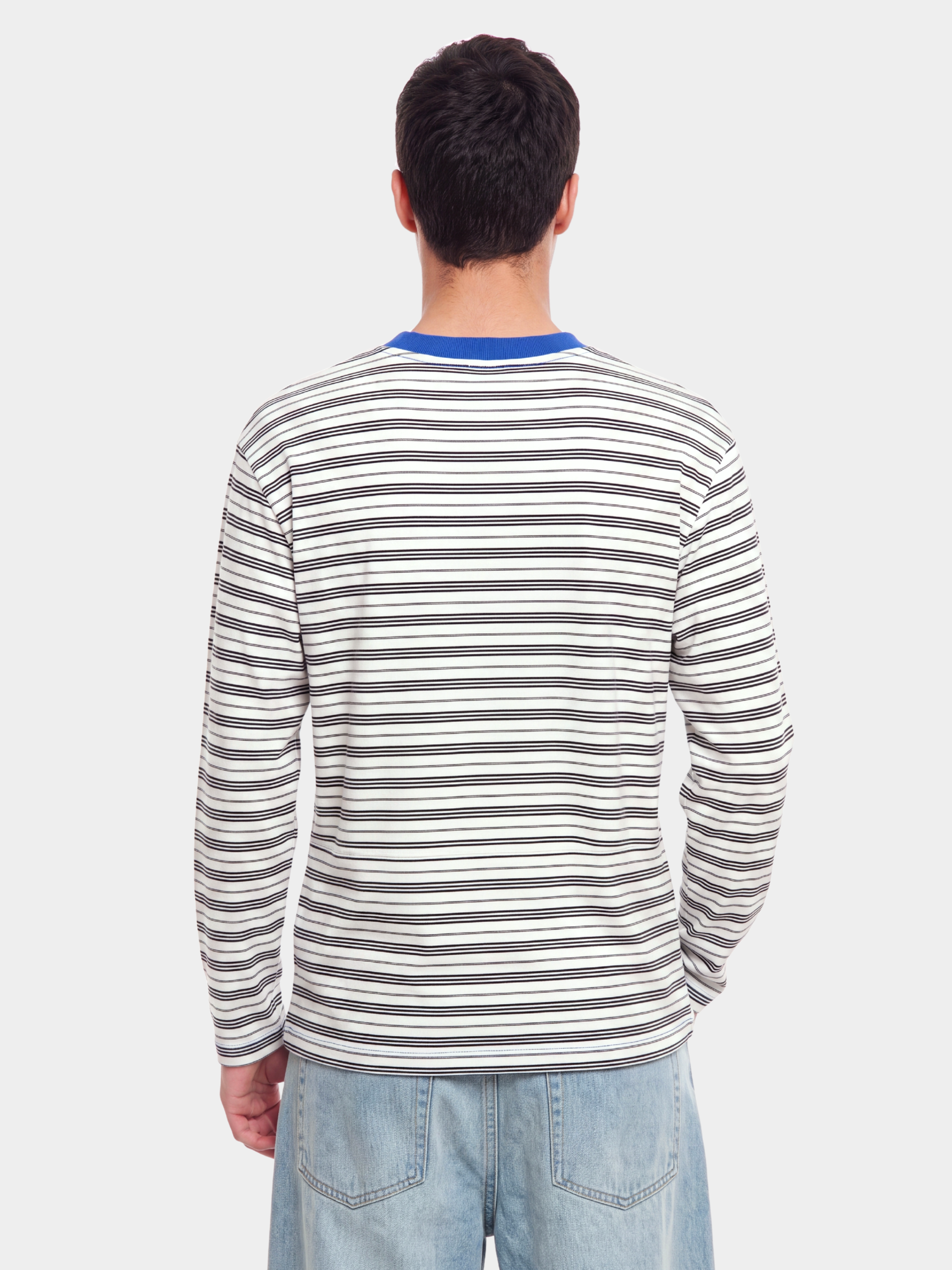 LineVeil - Unisex Contrast Stripe Layering Long Sleeve Top