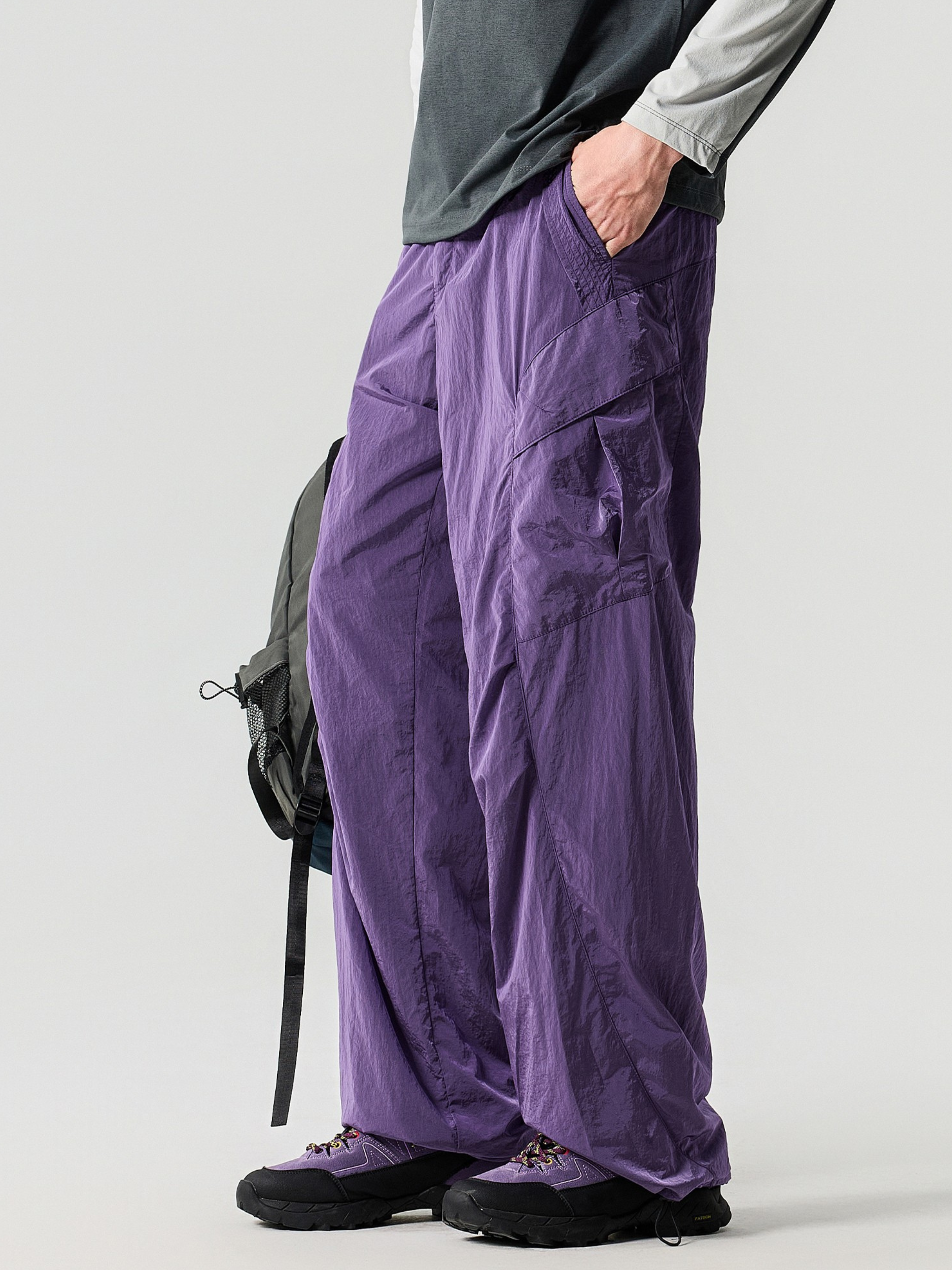 Emberwhisper - Unisex Metal Nylon Lightweight 3-Proof Cargo Pants