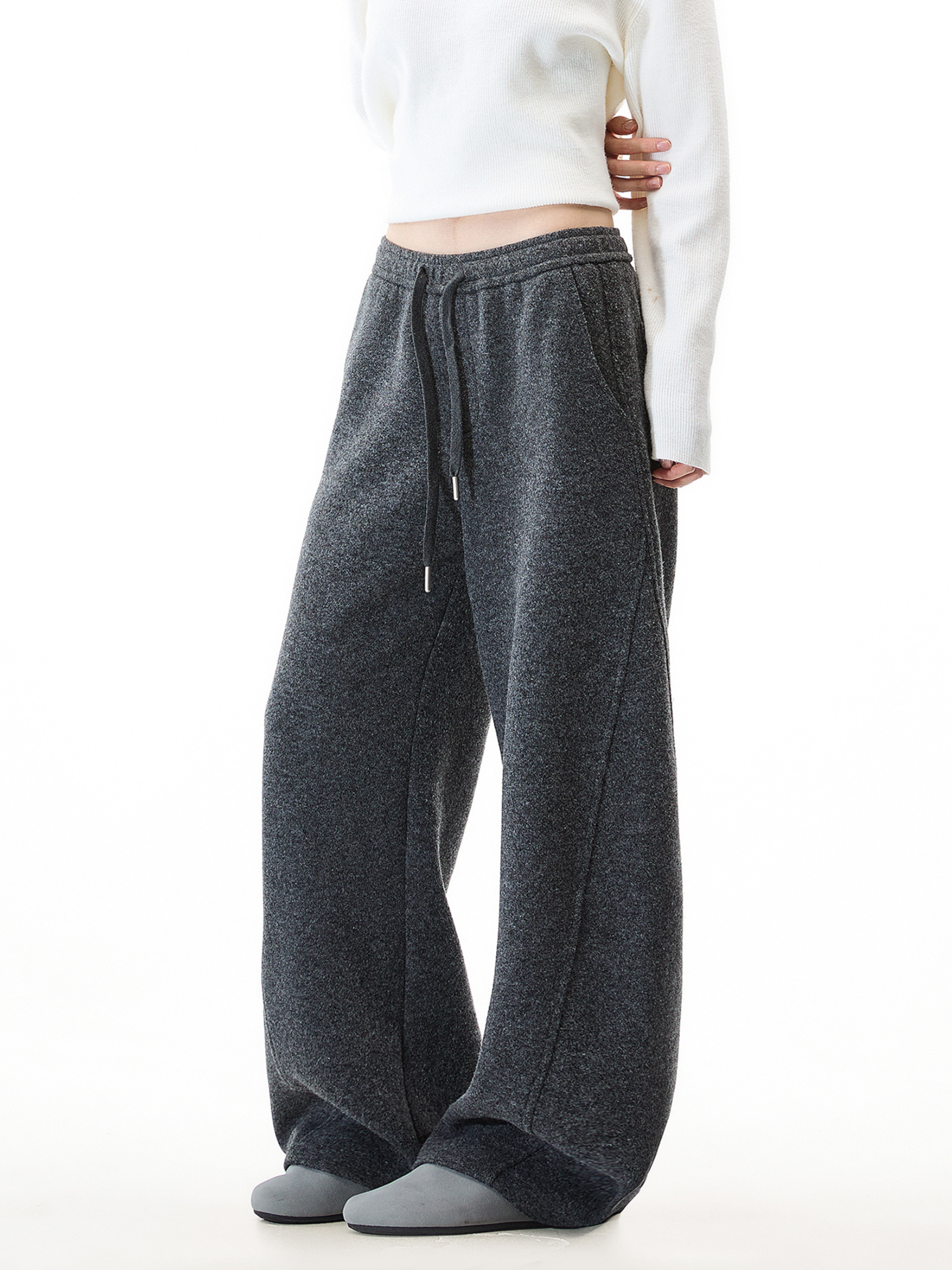 Quell - Women's Wool-Blend Heavy Drape Relaxed Pants