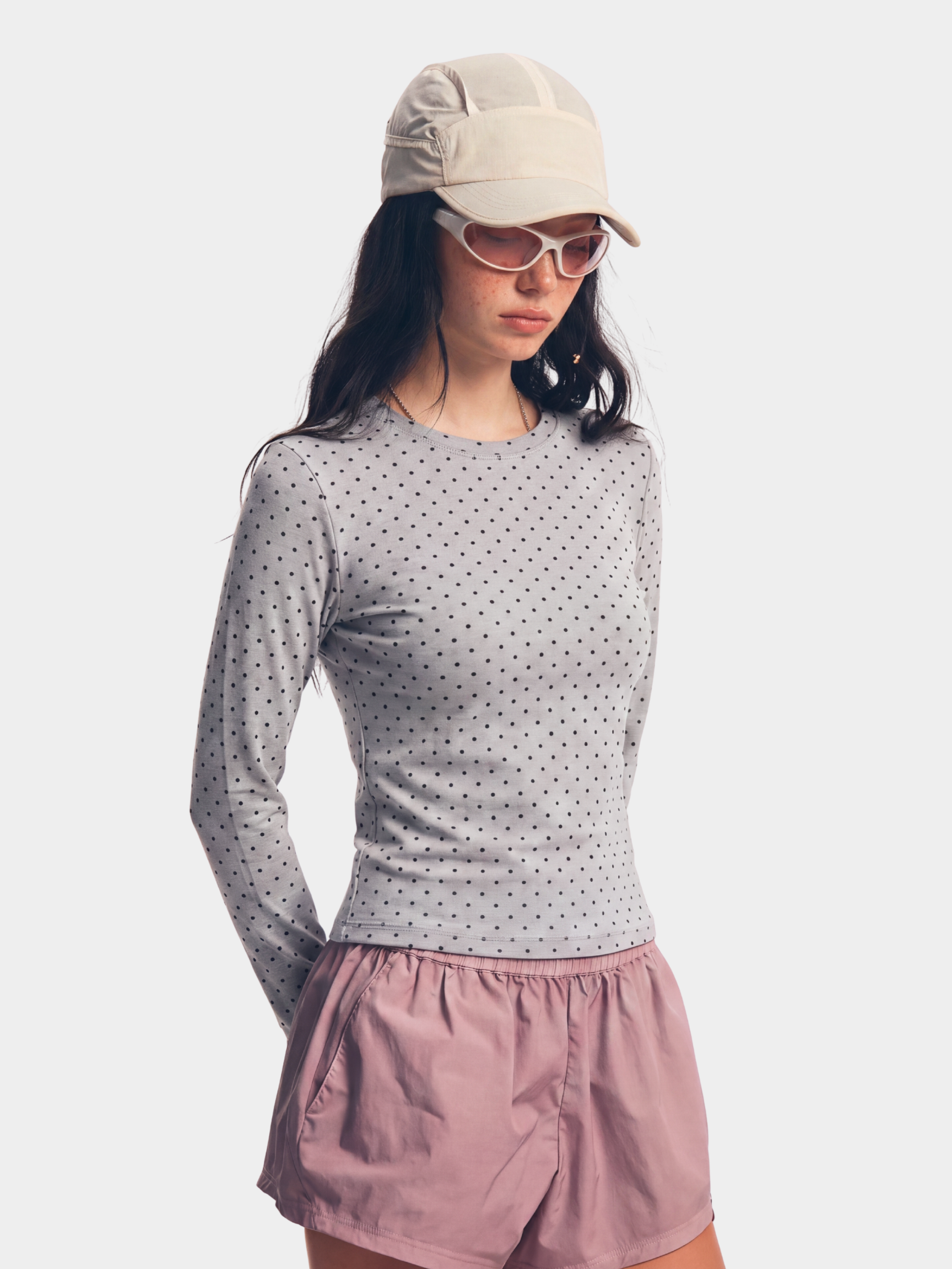 PaleGrid - Women's Moisture-Wicking & Breathable Slim Fit Long Sleeve T-Shirt