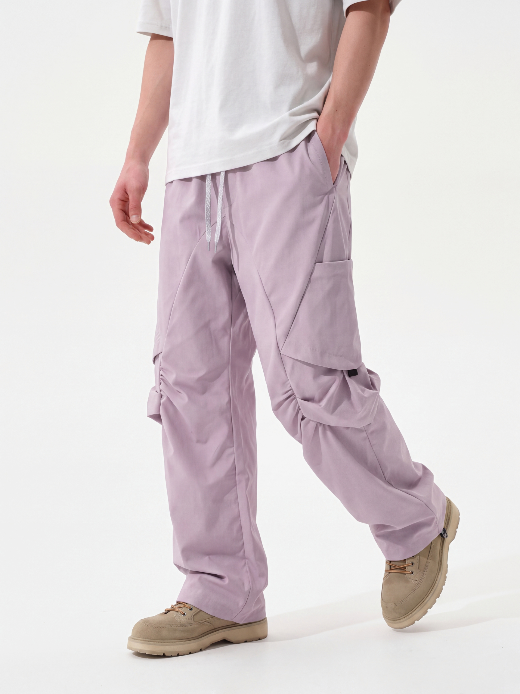 FoldDrift - Unisex Water-Repellent Lightweight Utility Parachute Pants