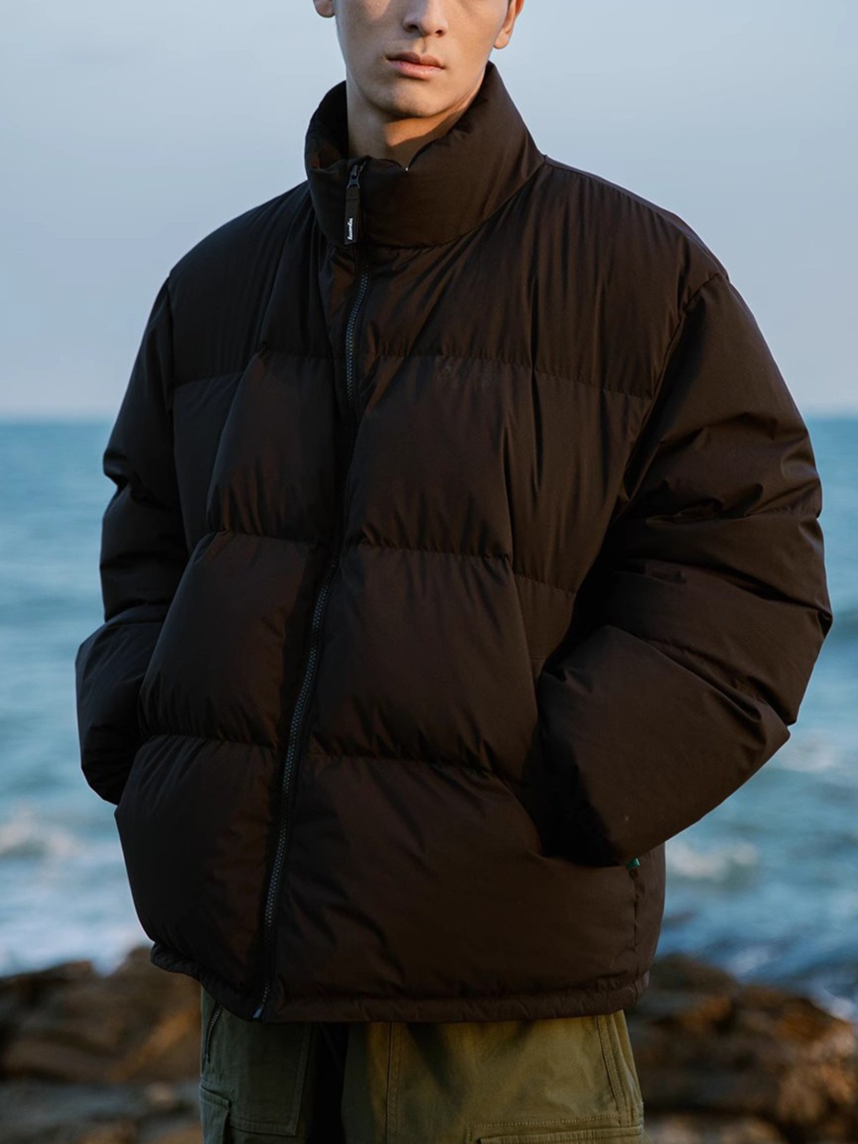 Nightspike - Unisex Wind-Resistant High-Neck Insulated Jacket