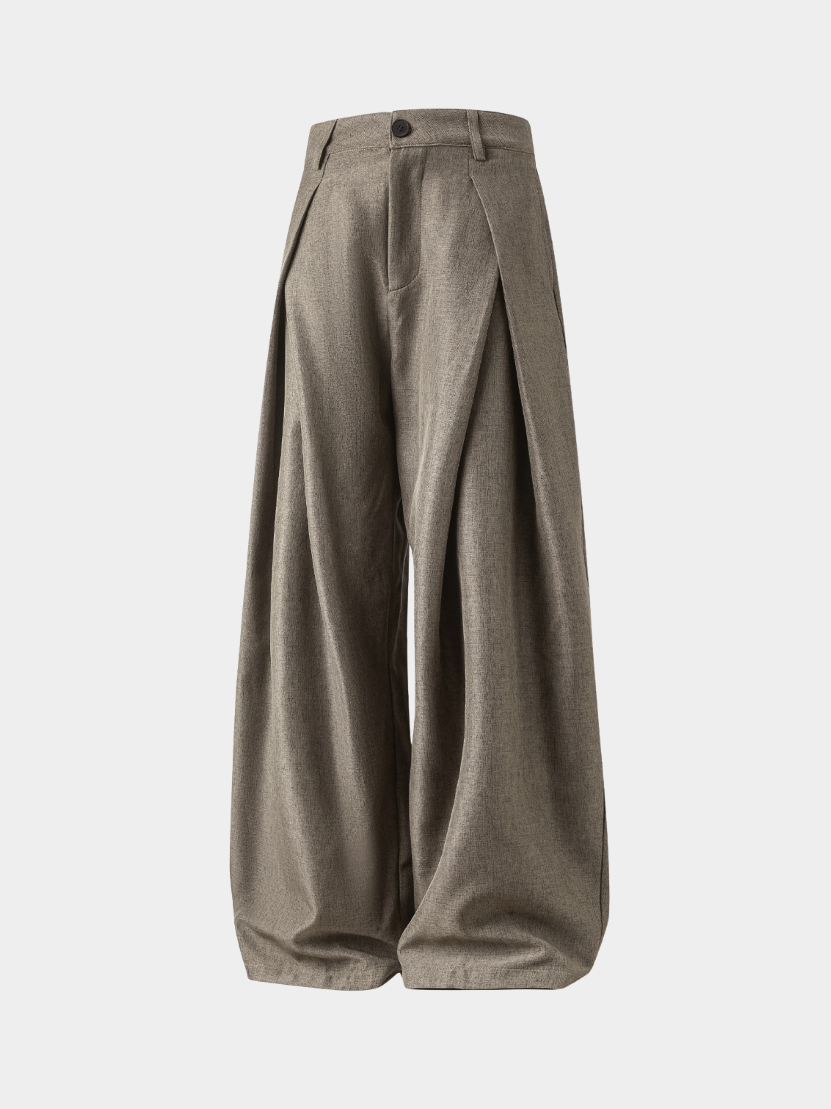 LightTent - Men's Cross-Pleated Drape Relaxed Fit Pants