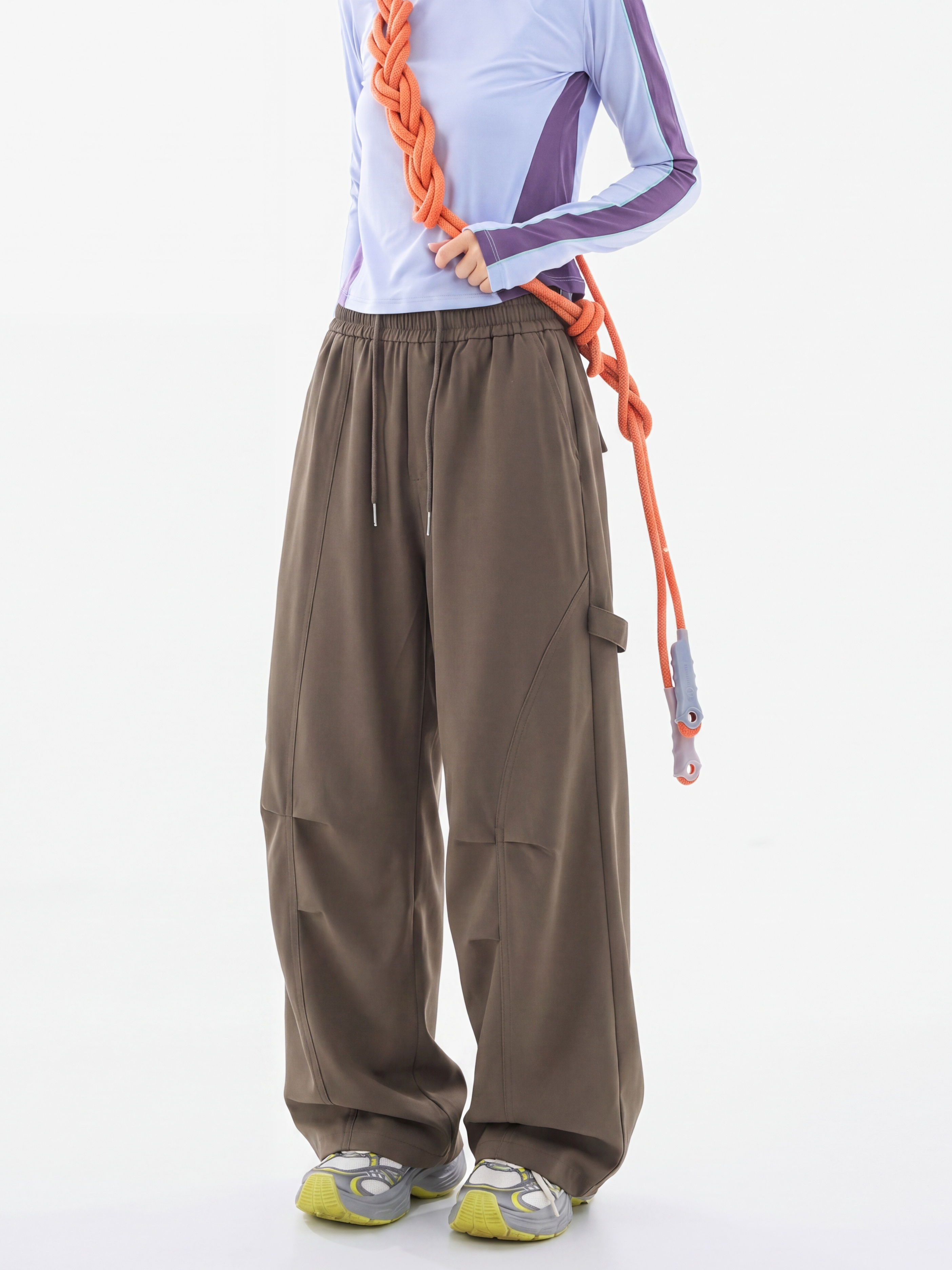 FoxPeak - Unisex Lightweight Pleated Paratrooper Pants