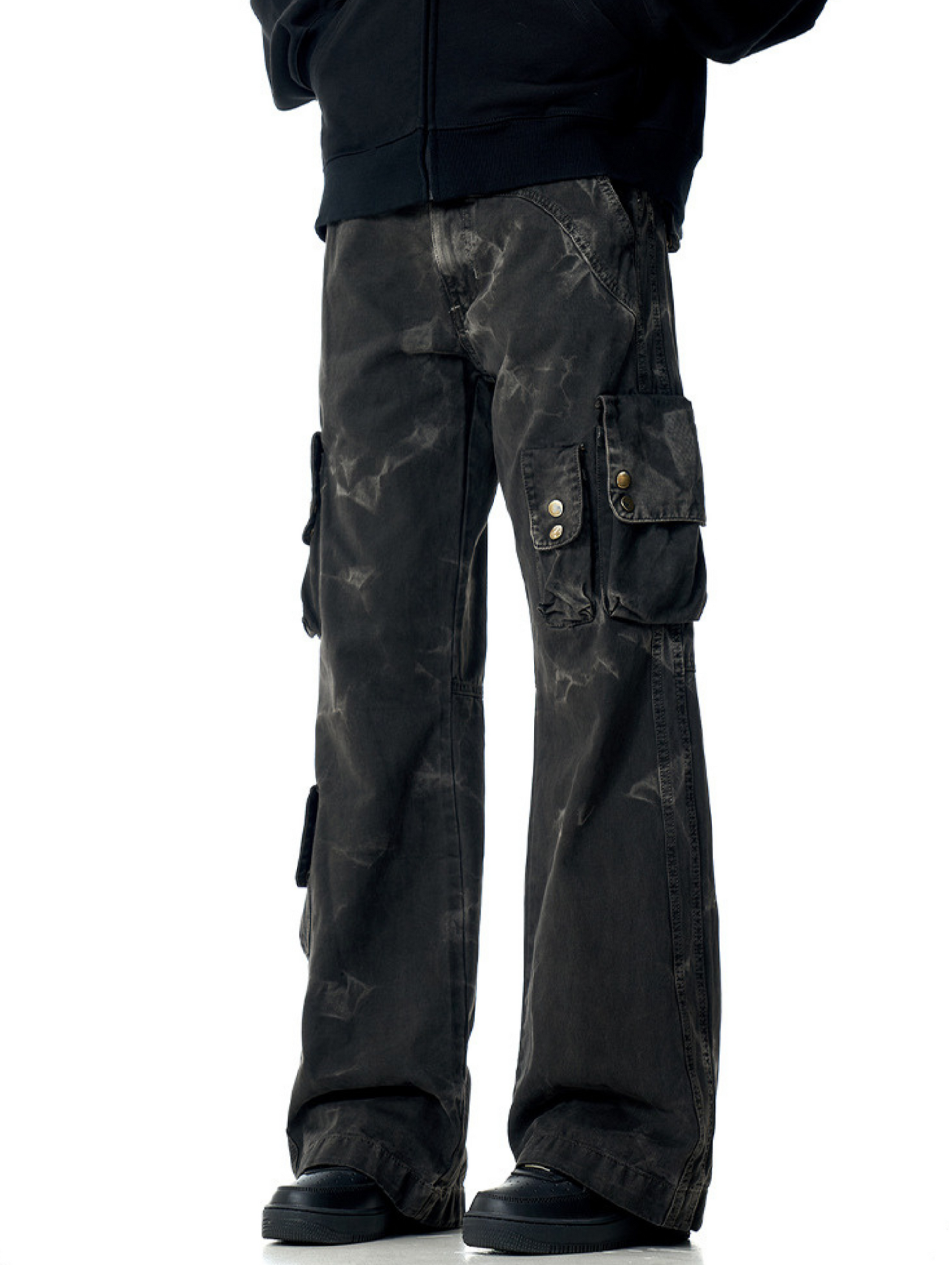 FoxLine - Unisex American Multi-Pocket Cargo Pants GONGGAR SPORTS
