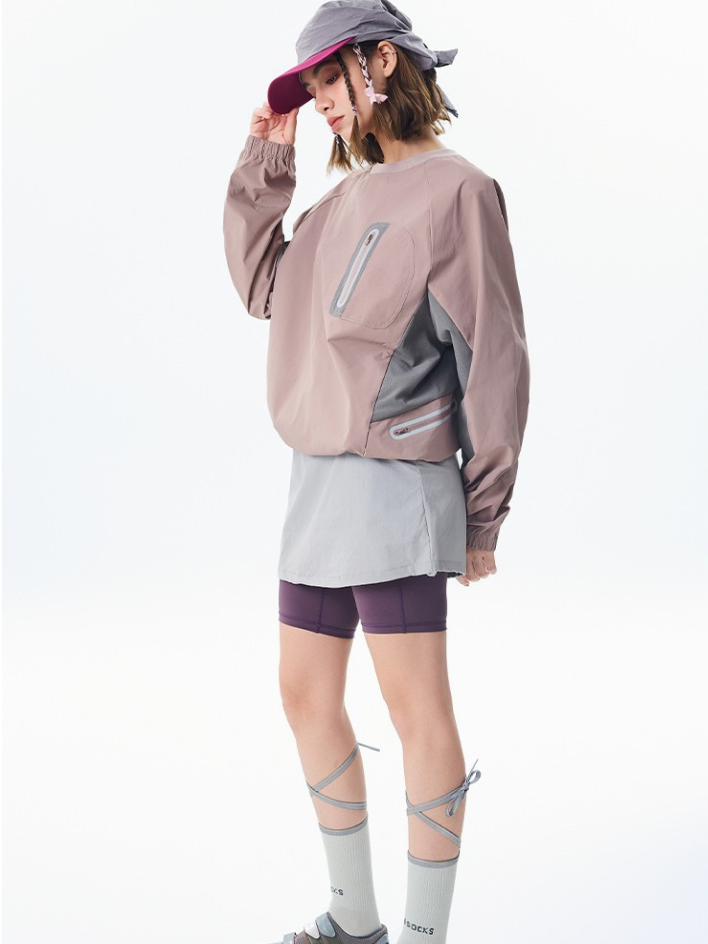 Mistral - Water-Repellent Reflective Zipper Long-Sleeve T-Shirt