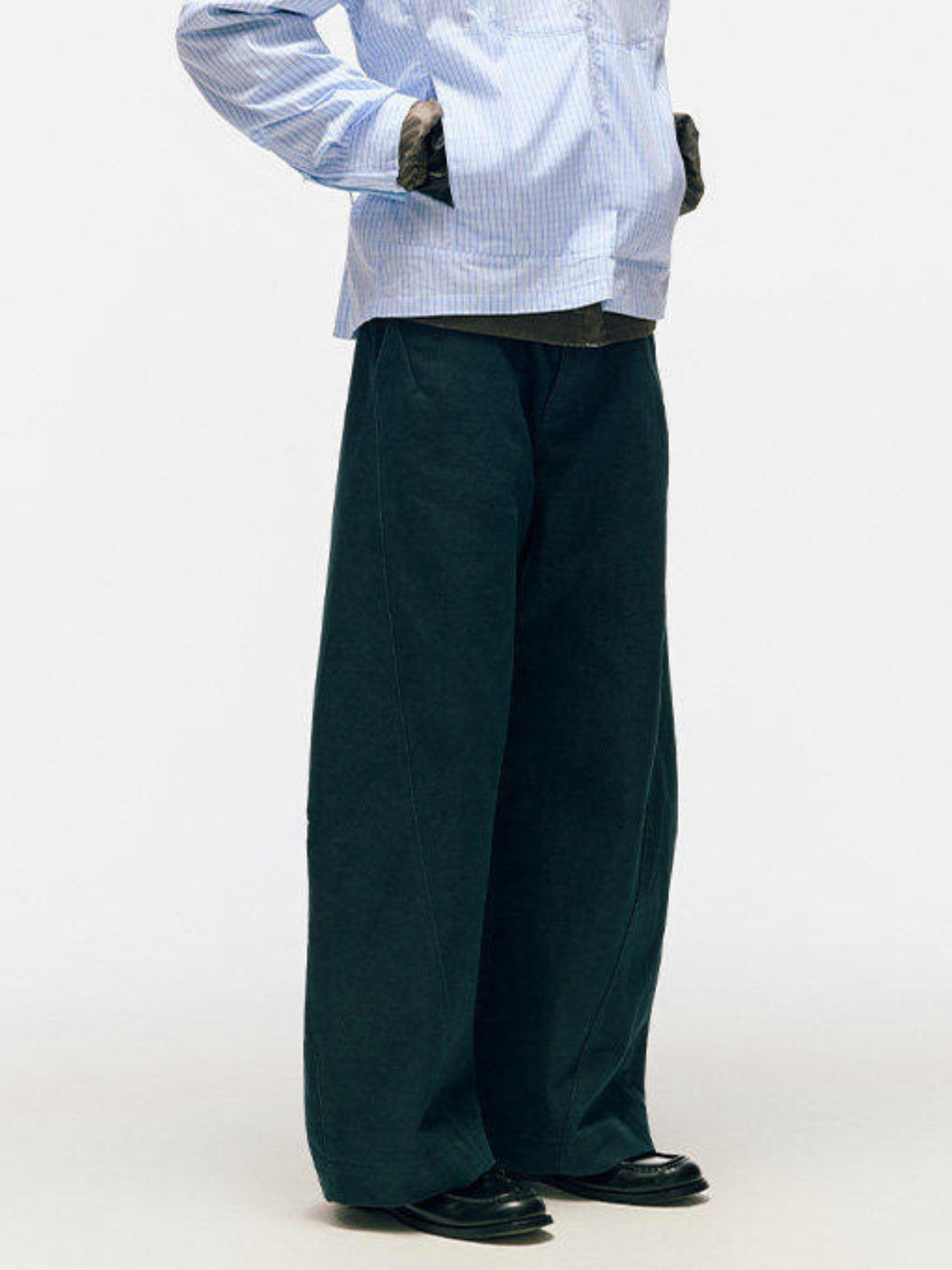 SandDune - Pleated Curved-Leg Utility Pants