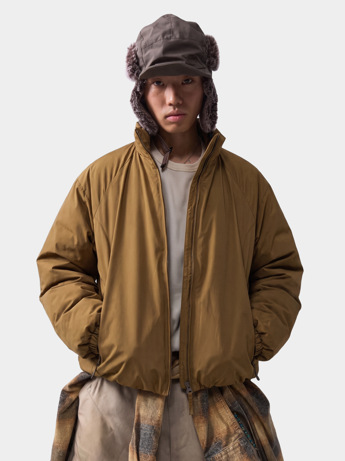 Thawpath - 90% White Duck Down Stand Collar Jacket