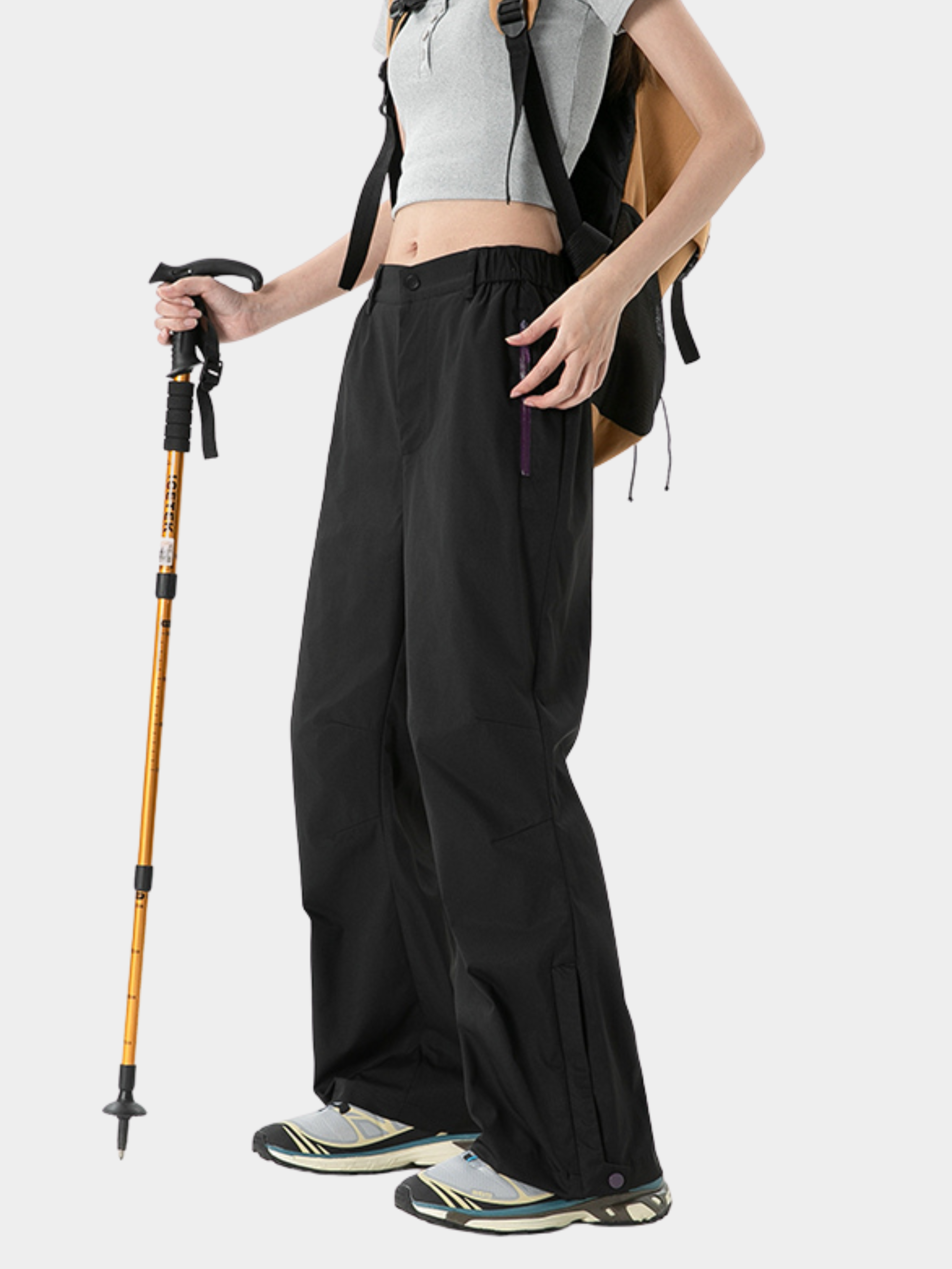 Aquatop - Women's Waterproof Windproof Loose Fit Cargo Pants