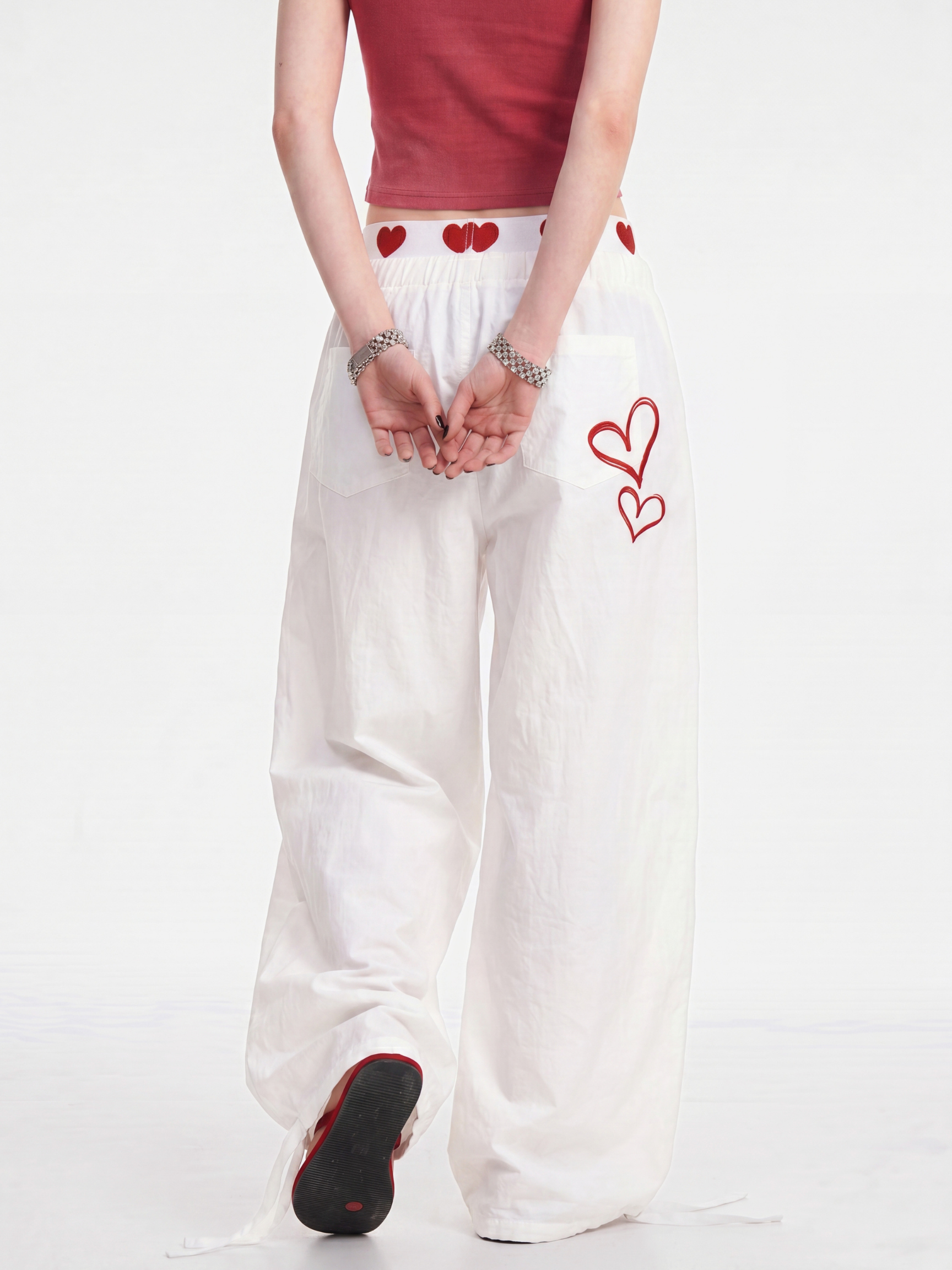 HeartHaze - Women's Lightweight & Breathable Relaxed Fit Drawstring Pants