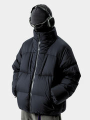 CougarStep - Unisex 95% White Goose Down Triple-Protection Stand Collar Jacket