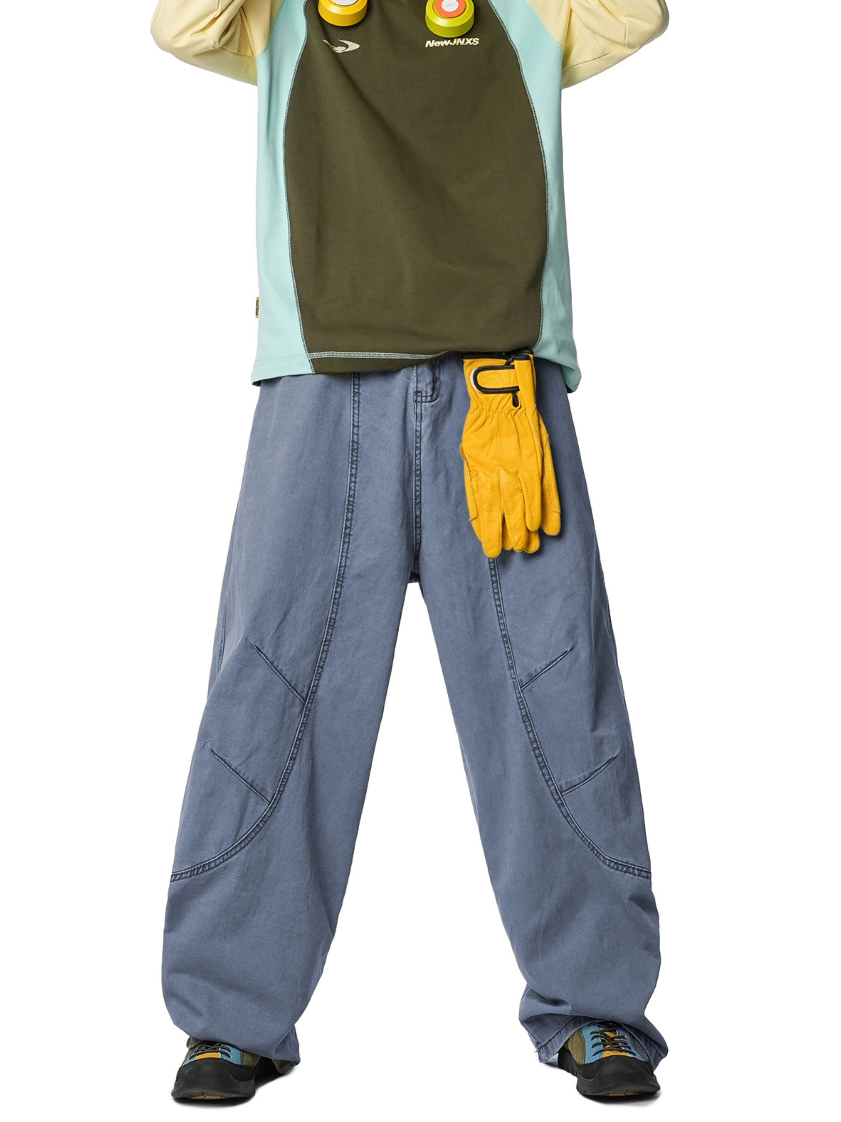 Freewind - Men's Pure Cotton Straight-Leg Loose Scimitar Pants