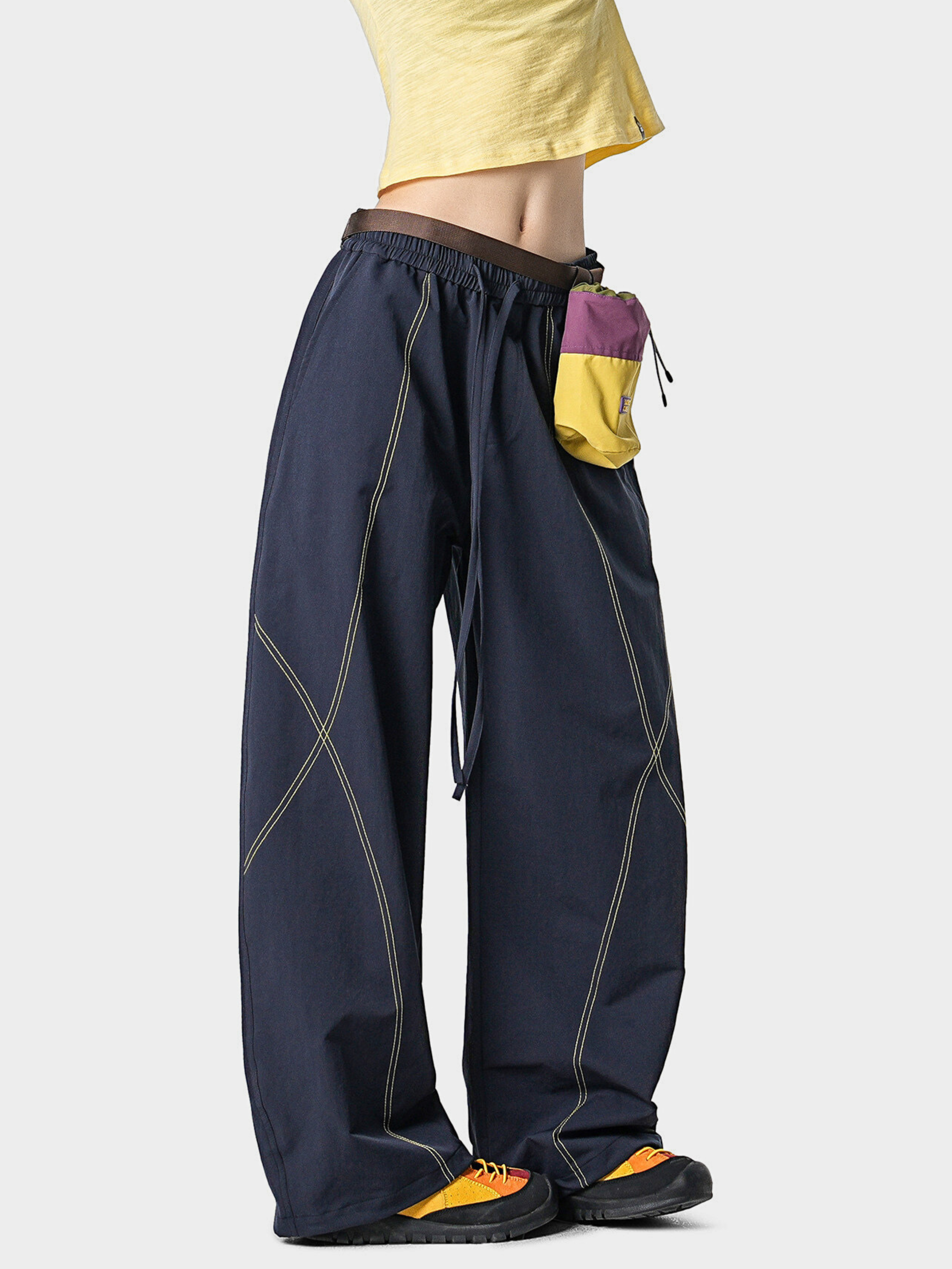 Stormrush - Unisex Contrast-Stitch Water-Repellent Paratrooper Pants