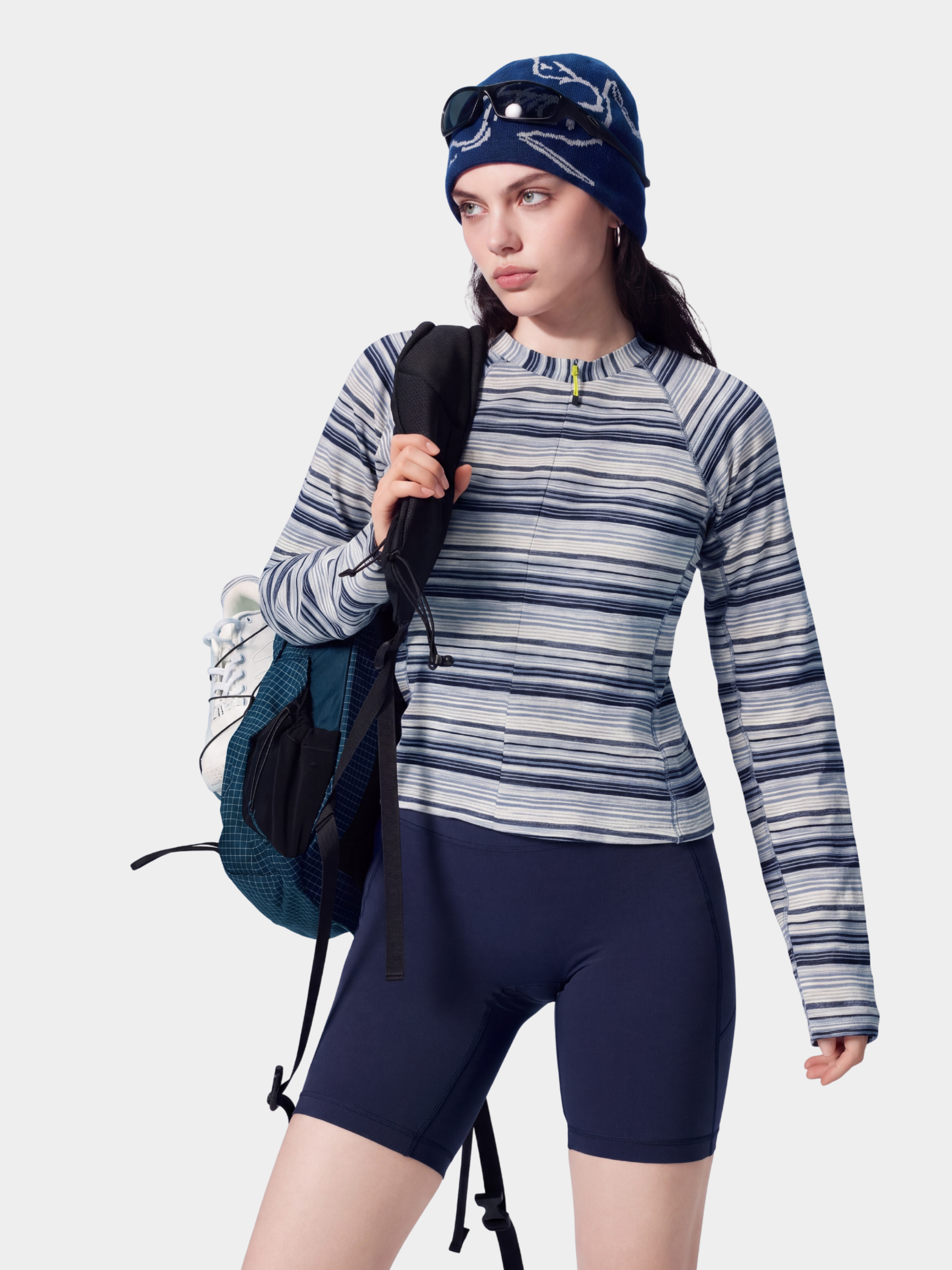 FitDrift - Women's Soft Breathable Slim-Fit Striped T-Shirt