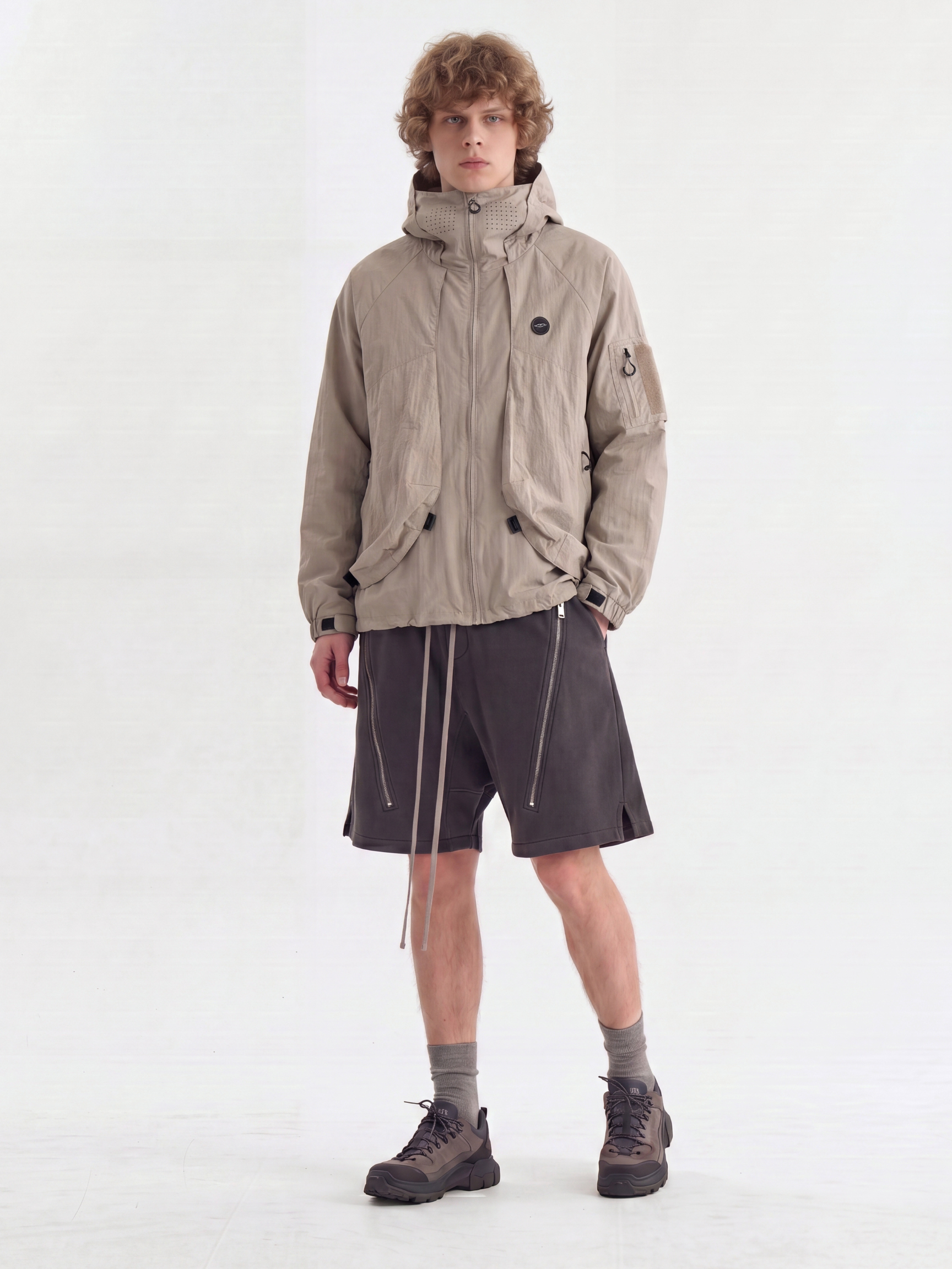 BaseRope - Men's Zipper Slit Shorts