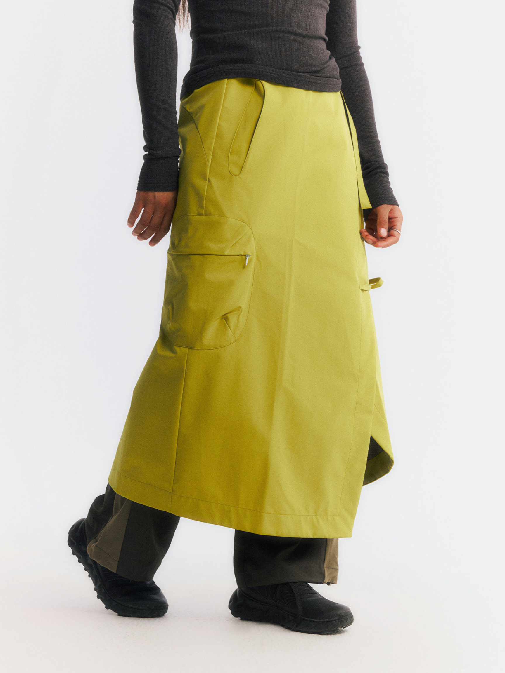 SpringMist - Women's Water-Repellent Durable A-Line Midi Skirt
