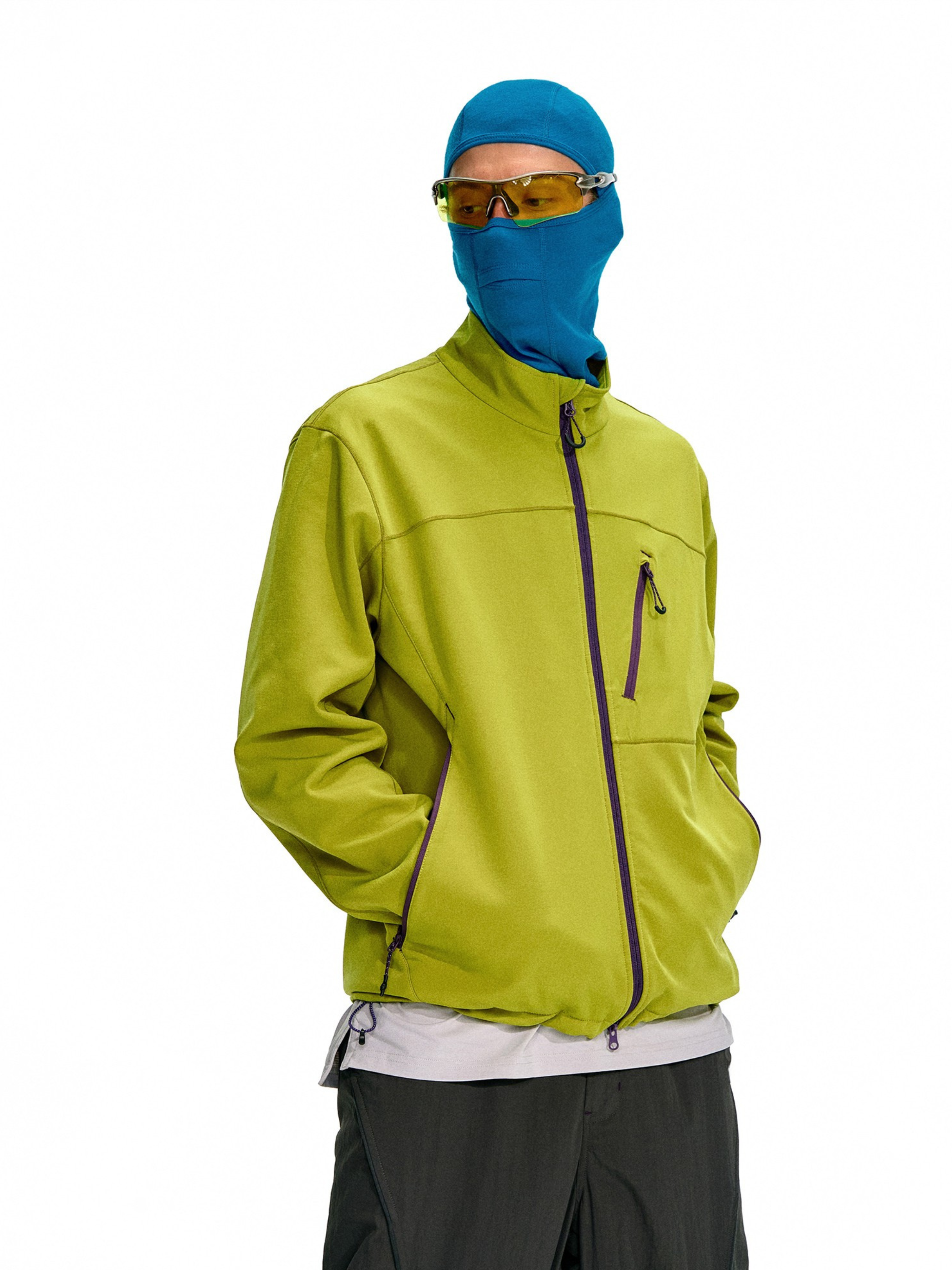 Driftcore - Unisex Colorblock Stand Collar Jacket