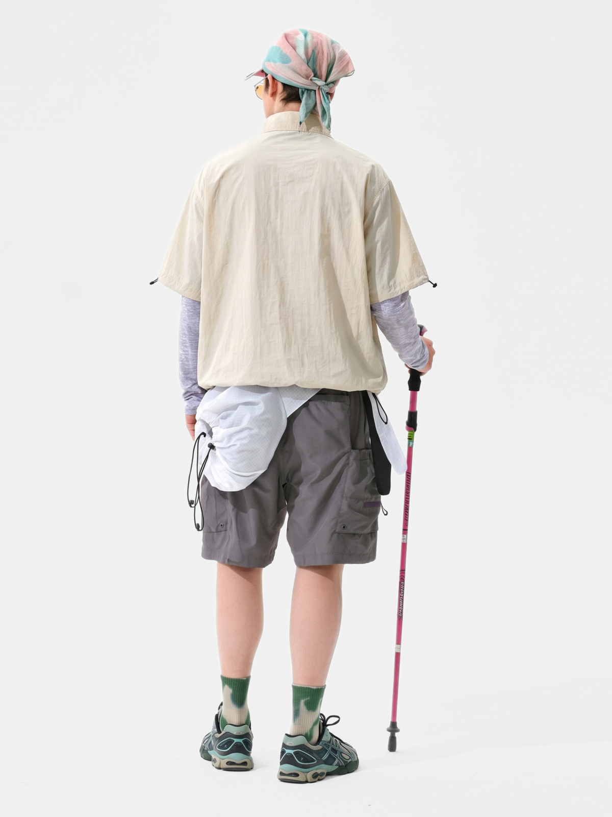 Cavevein - Asymmetric Zip Quick-Dry Stand Collar Shirt