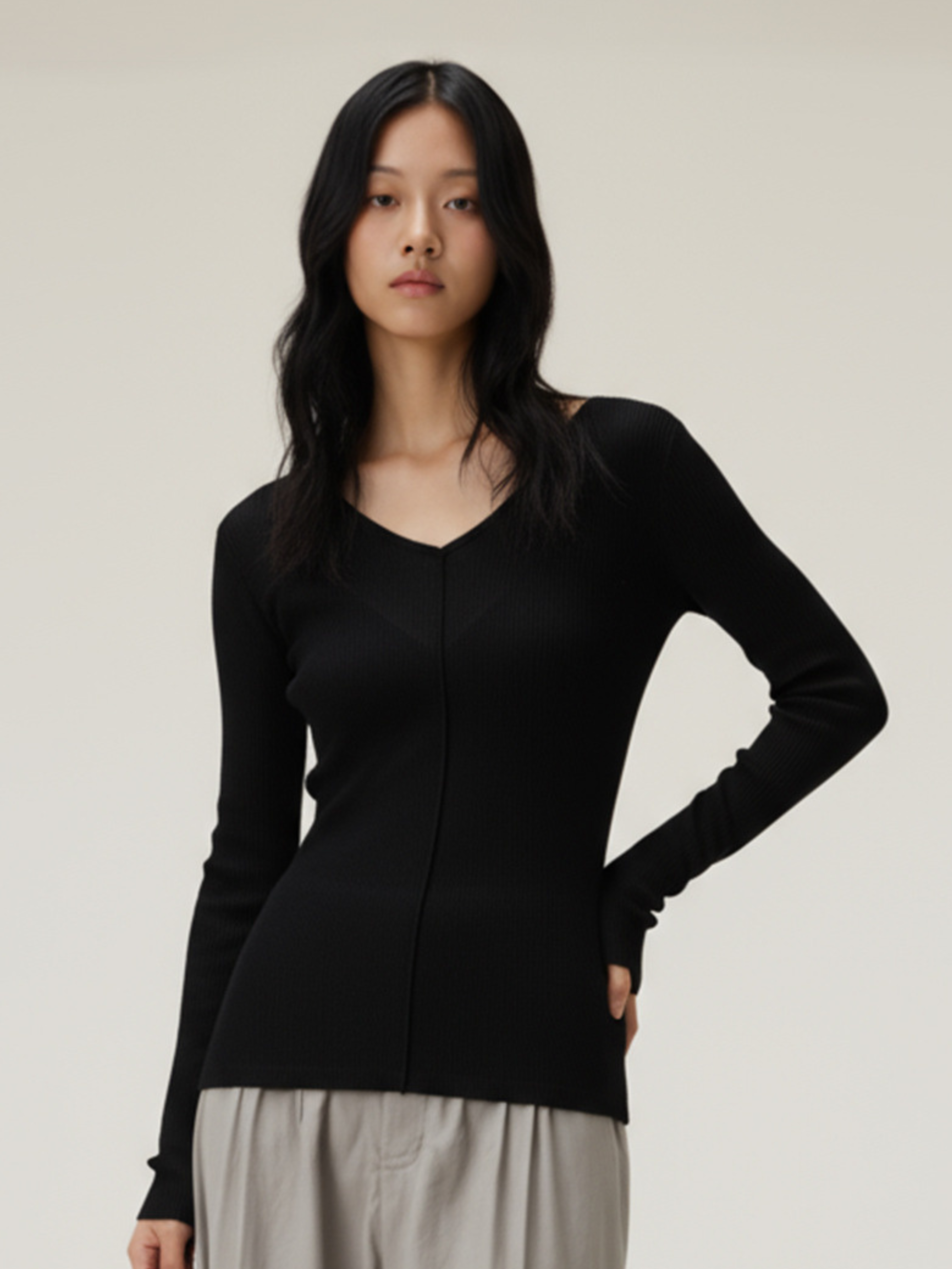 Cloudreach - Women's Tencel™ Wool V-Neck Base Layer Top