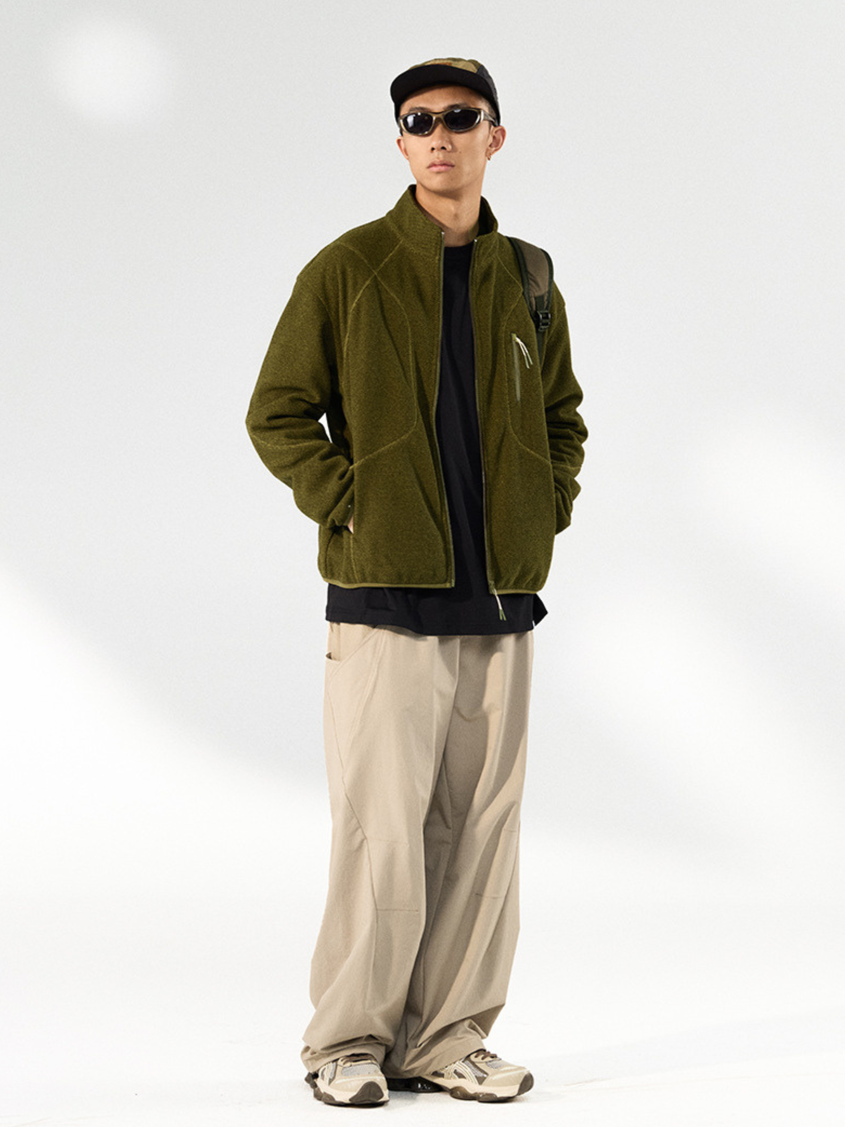 Drake - Unisex Honeycomb Thermal Zip-Up Sweatshirt