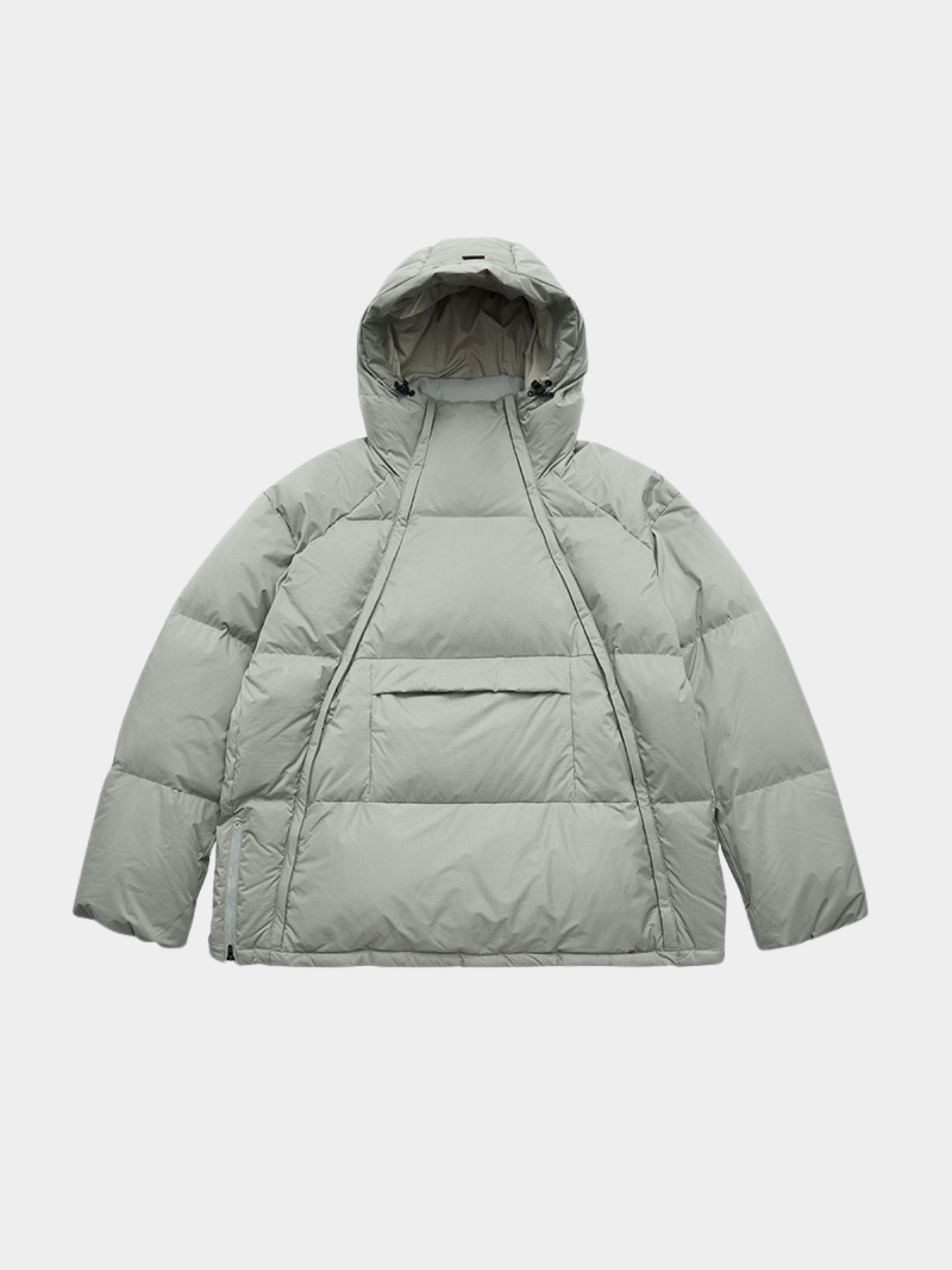 Virex - Unisex 90% White Duck Down Hooded Down Jacket