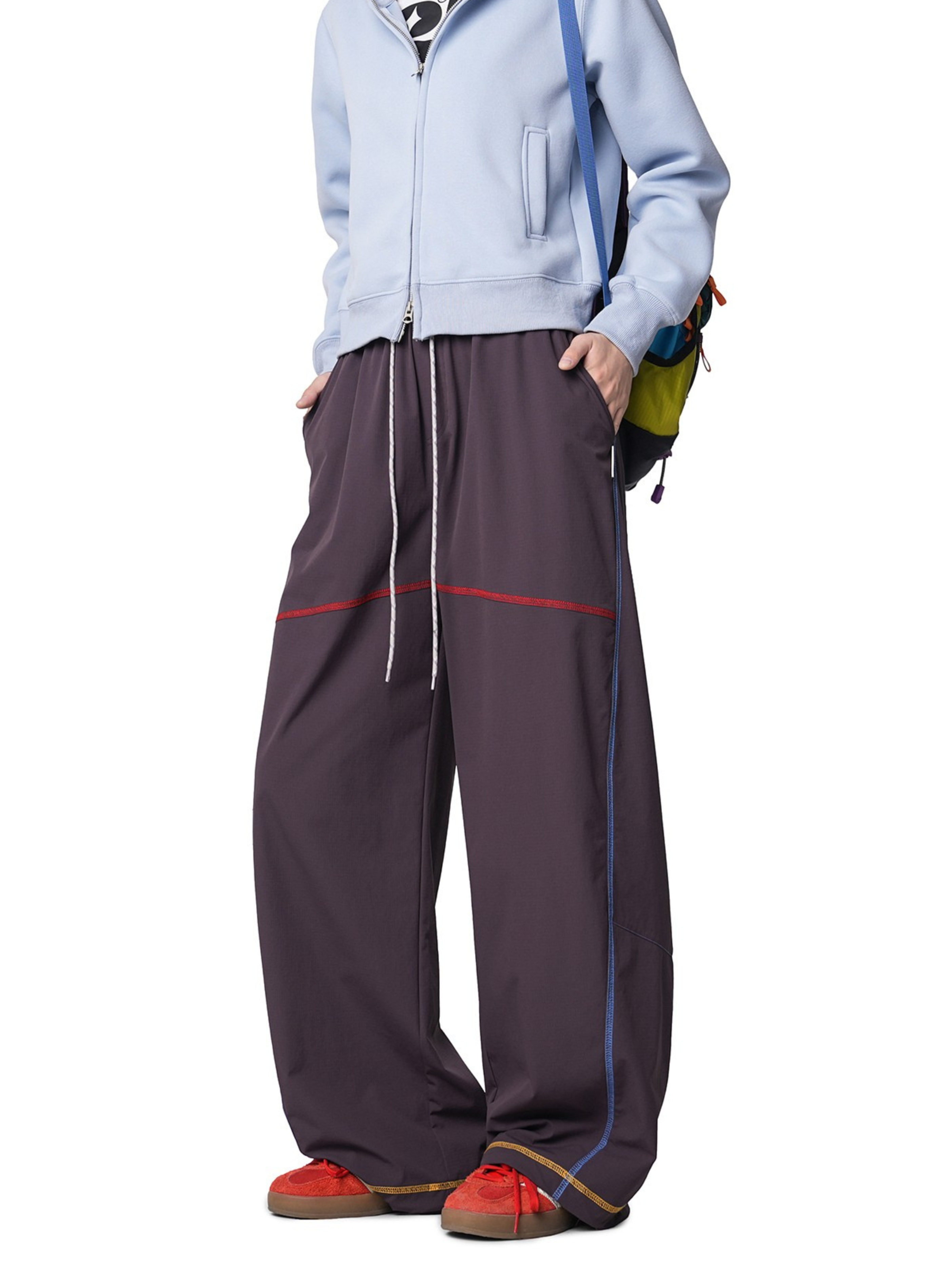 Summitpath - Women's Colorblock Hassel Stitch Straight Casual Pants