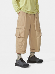 Castmark - Deconstructed Oversized-Pocket Utility Cropped Pants