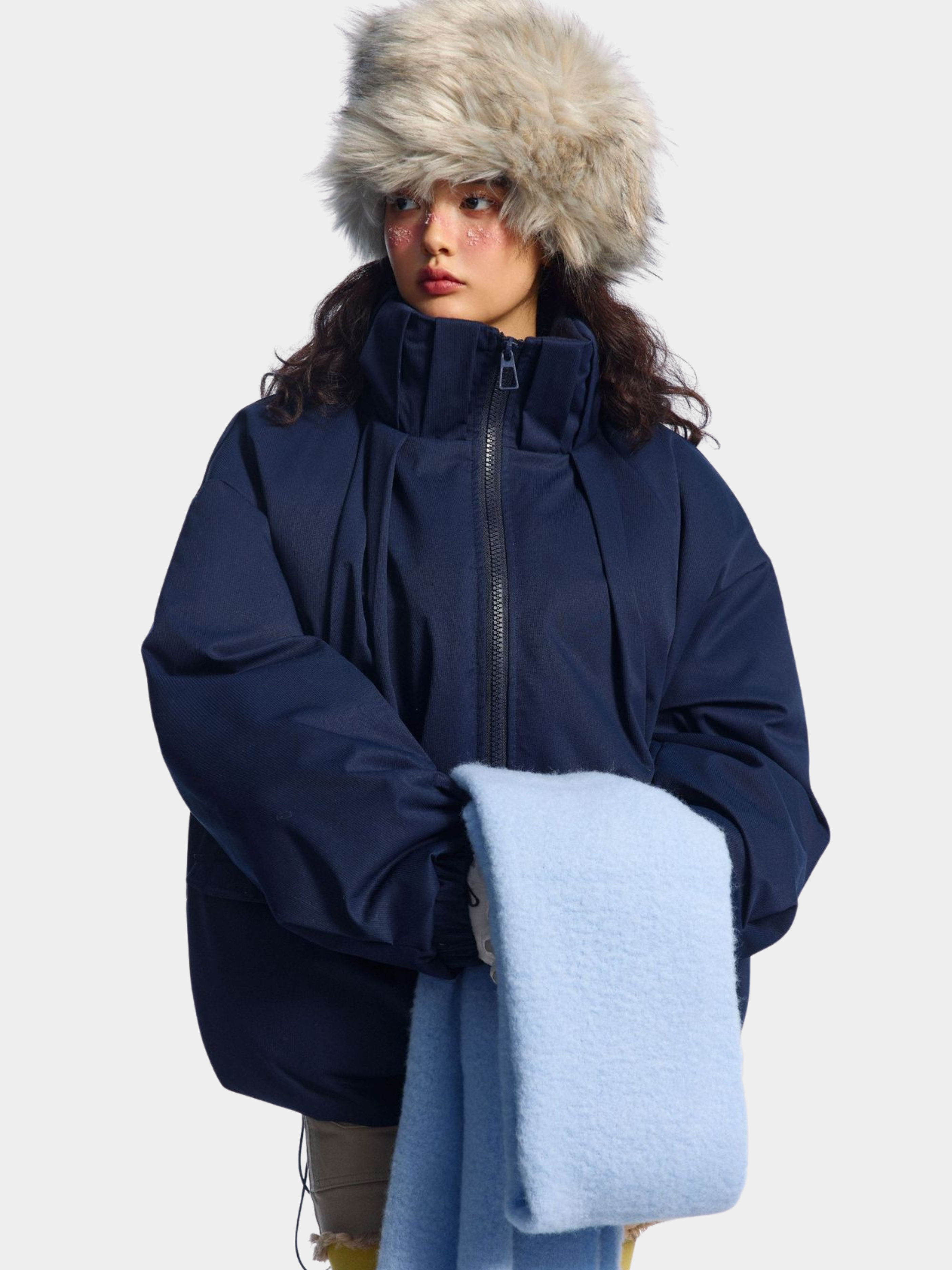 ShadowNest - Women's Oversized Stand Collar Padded Jacket