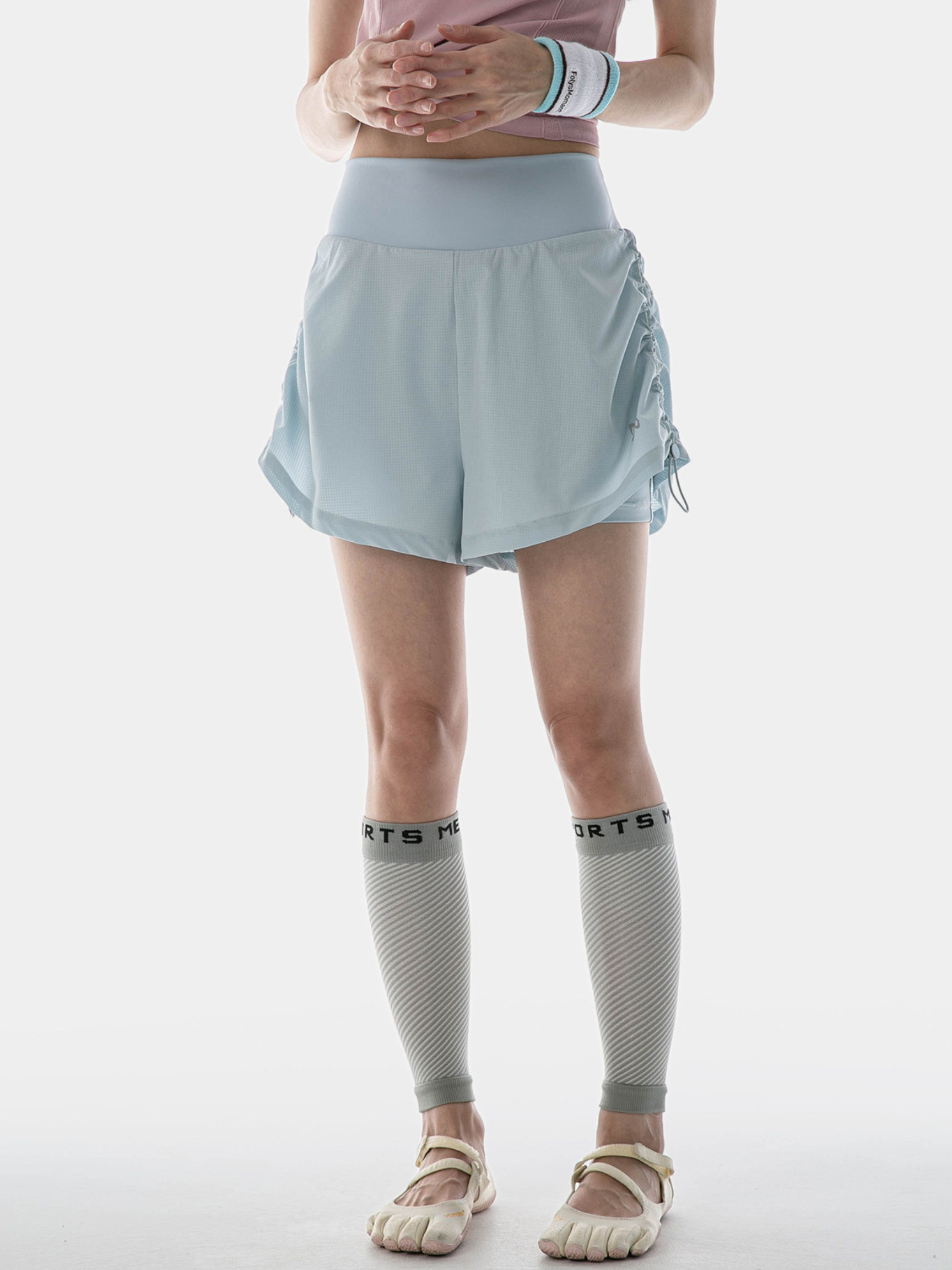 TailWind - Women's High-Waisted Quick-Dry Drawstring Shorts