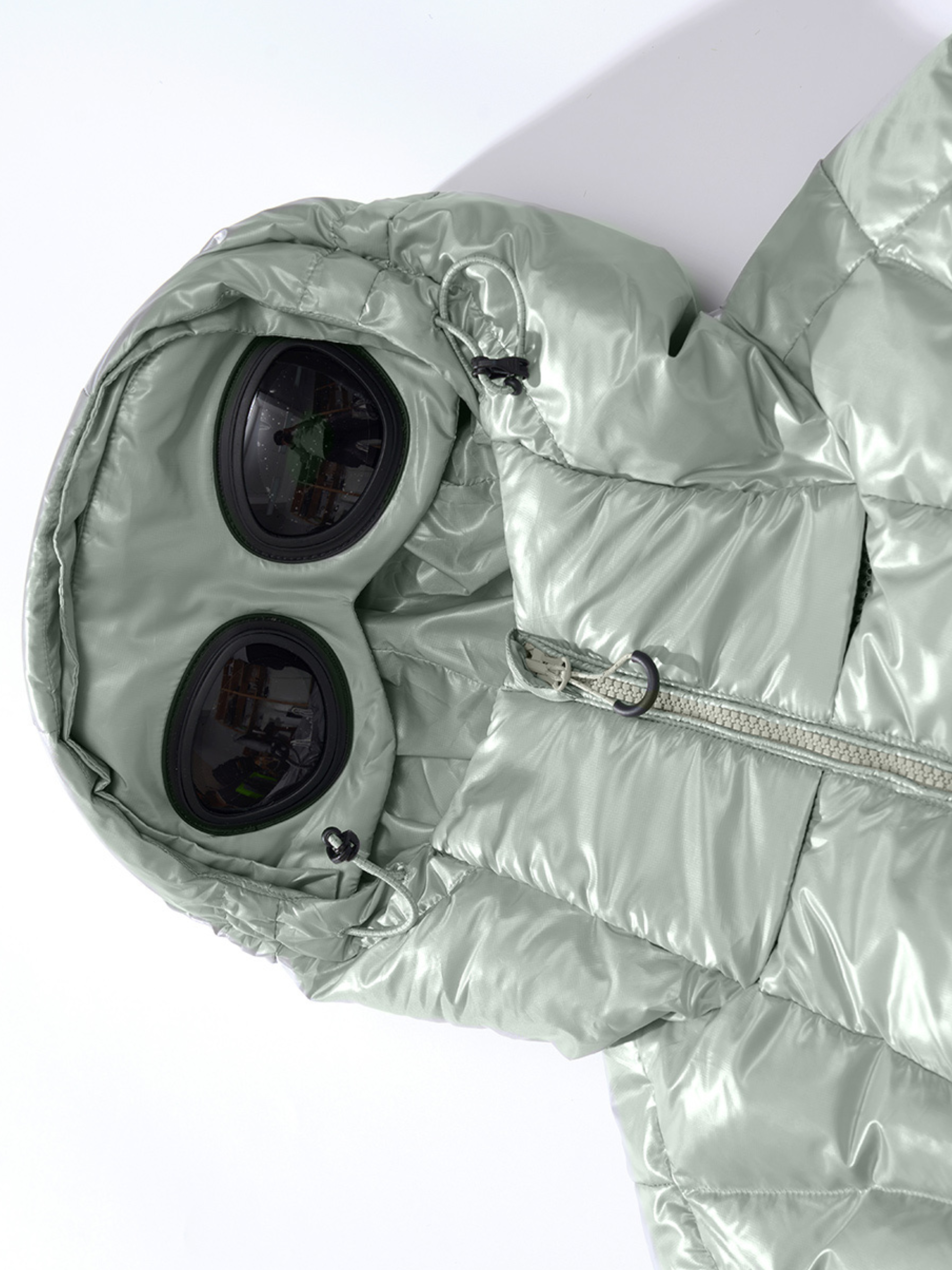 CampClip - Men's 90% White Duck Down Detachable Goggle Mask Jacket