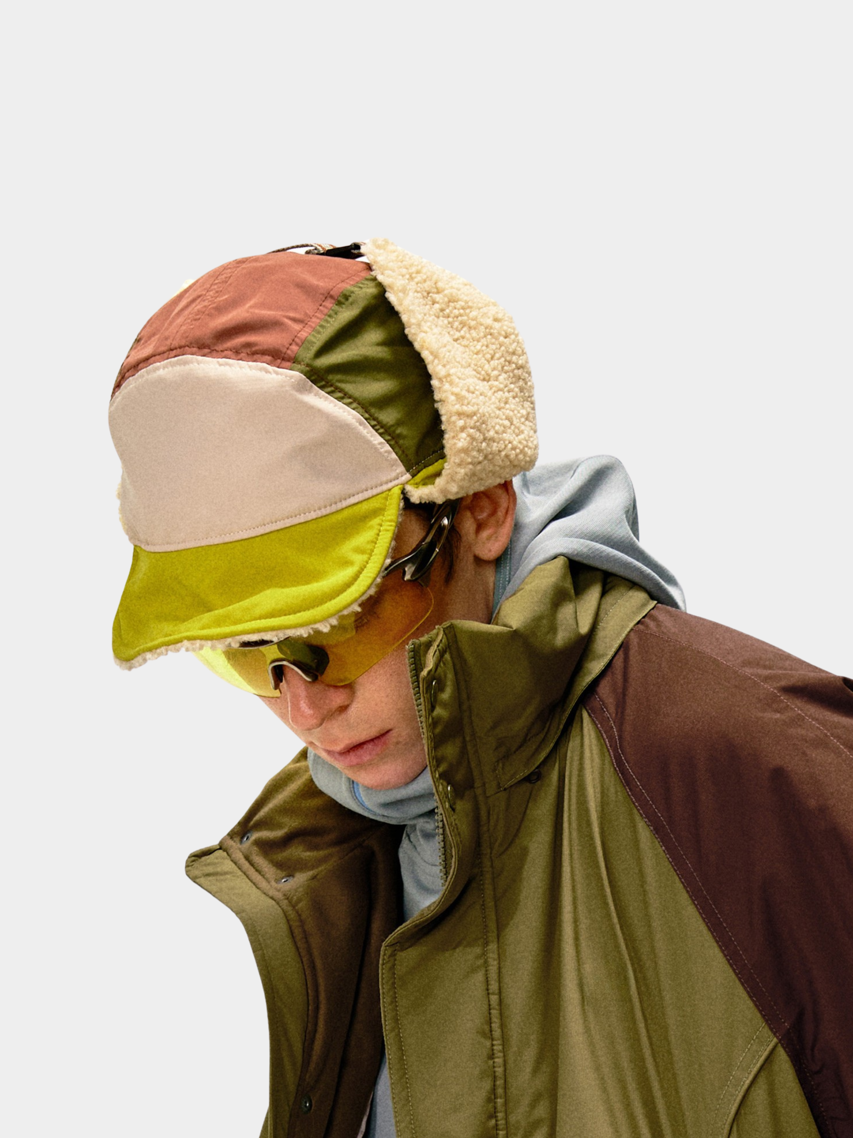 Moonlark - Colorblock Extra Warmth Sherpa-Lined Earflap Hat