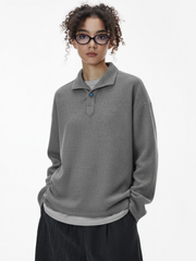 Shade - One-Piece Collar Long Sleeve Polo Shirt