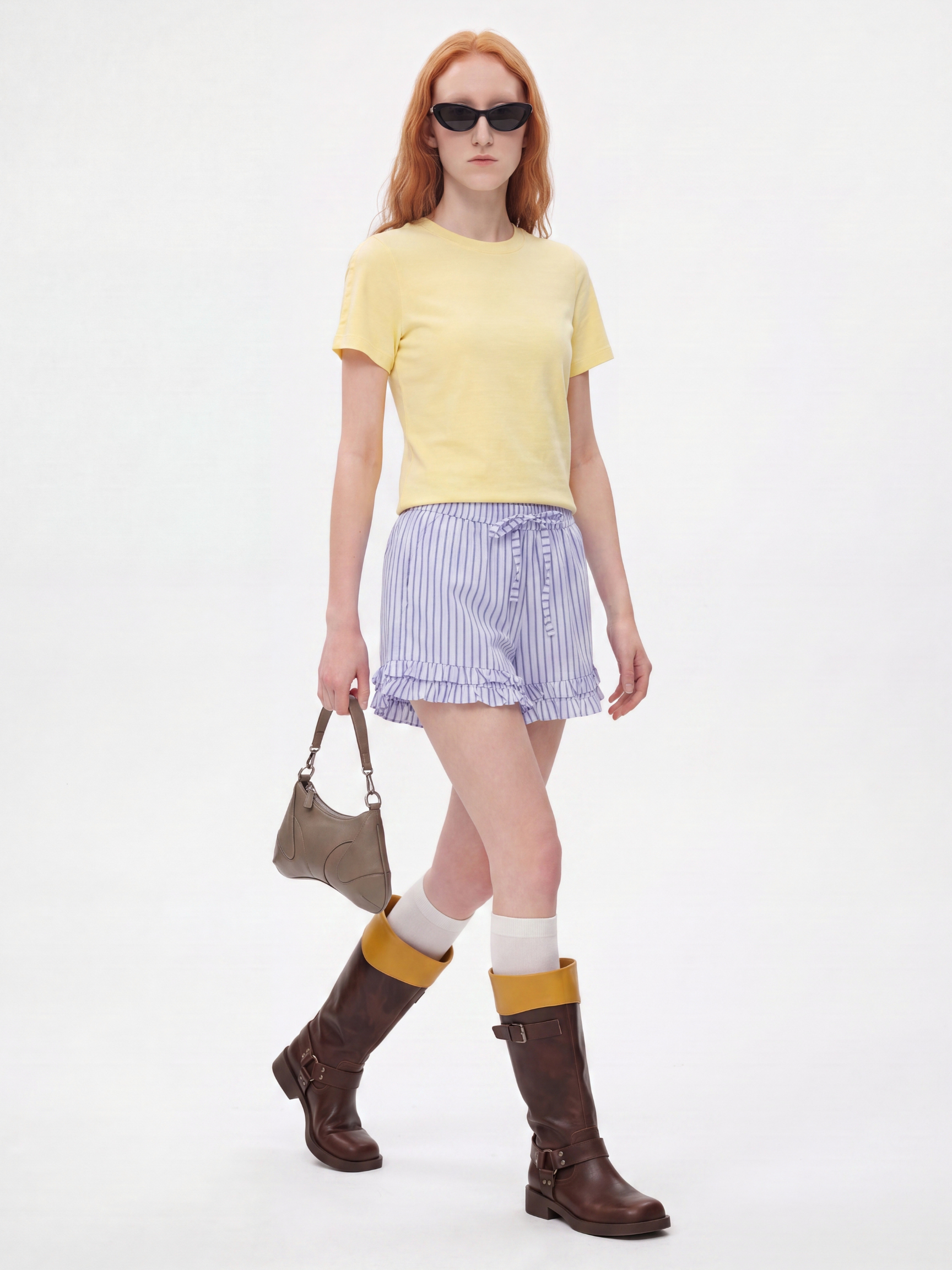 Bubble - Women's Contrast Stripe Drawstring Shorts