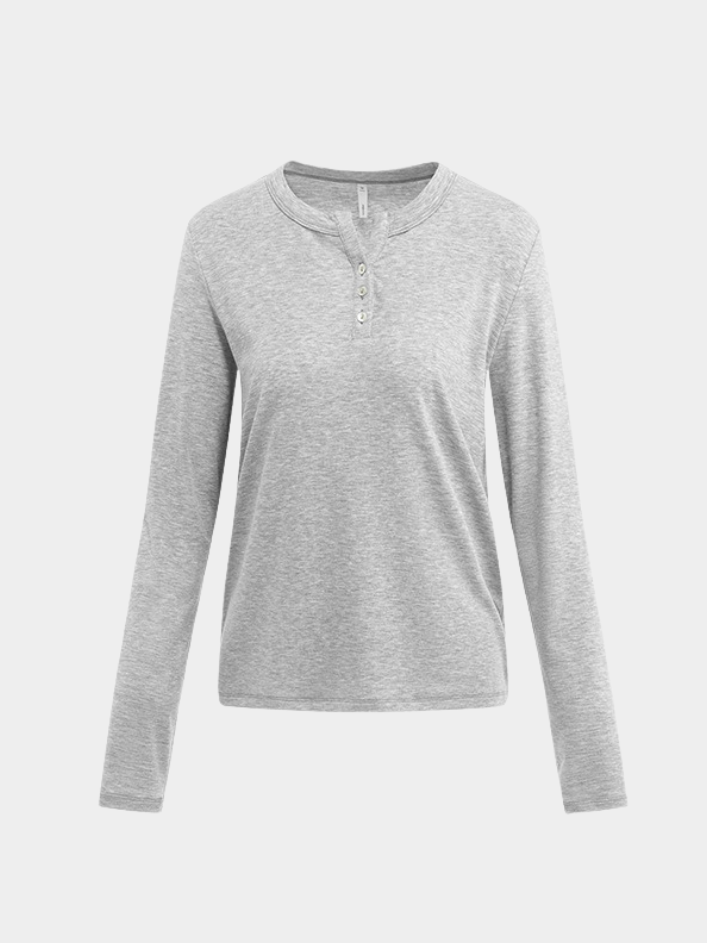 Ashford - Women's TENCEL™ Henley Neck Slim-Fit Long Sleeve Tee