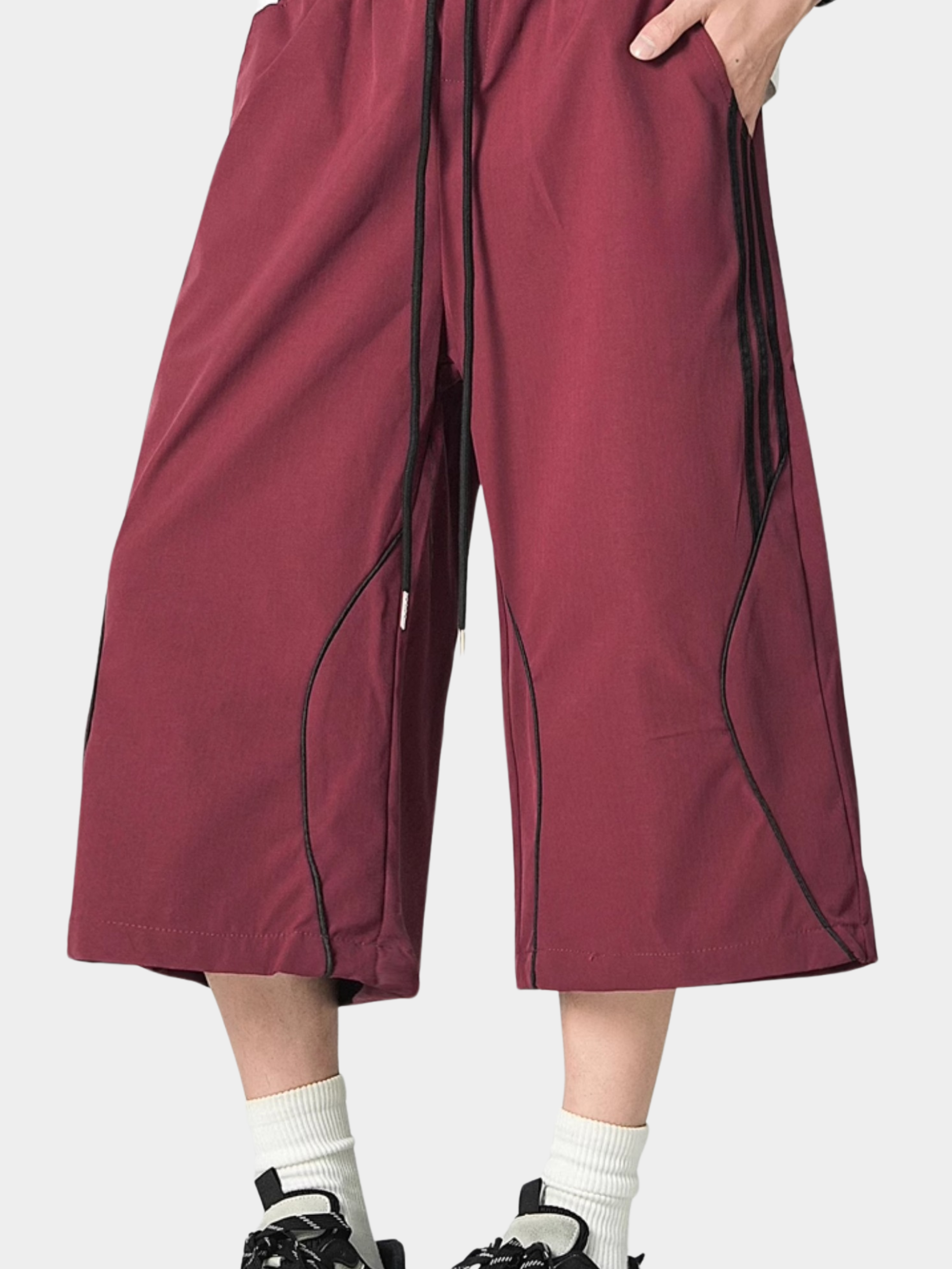 BlazeBox - Men's Striped Panel Straight-Leg Shorts GONGGAR SPORTS