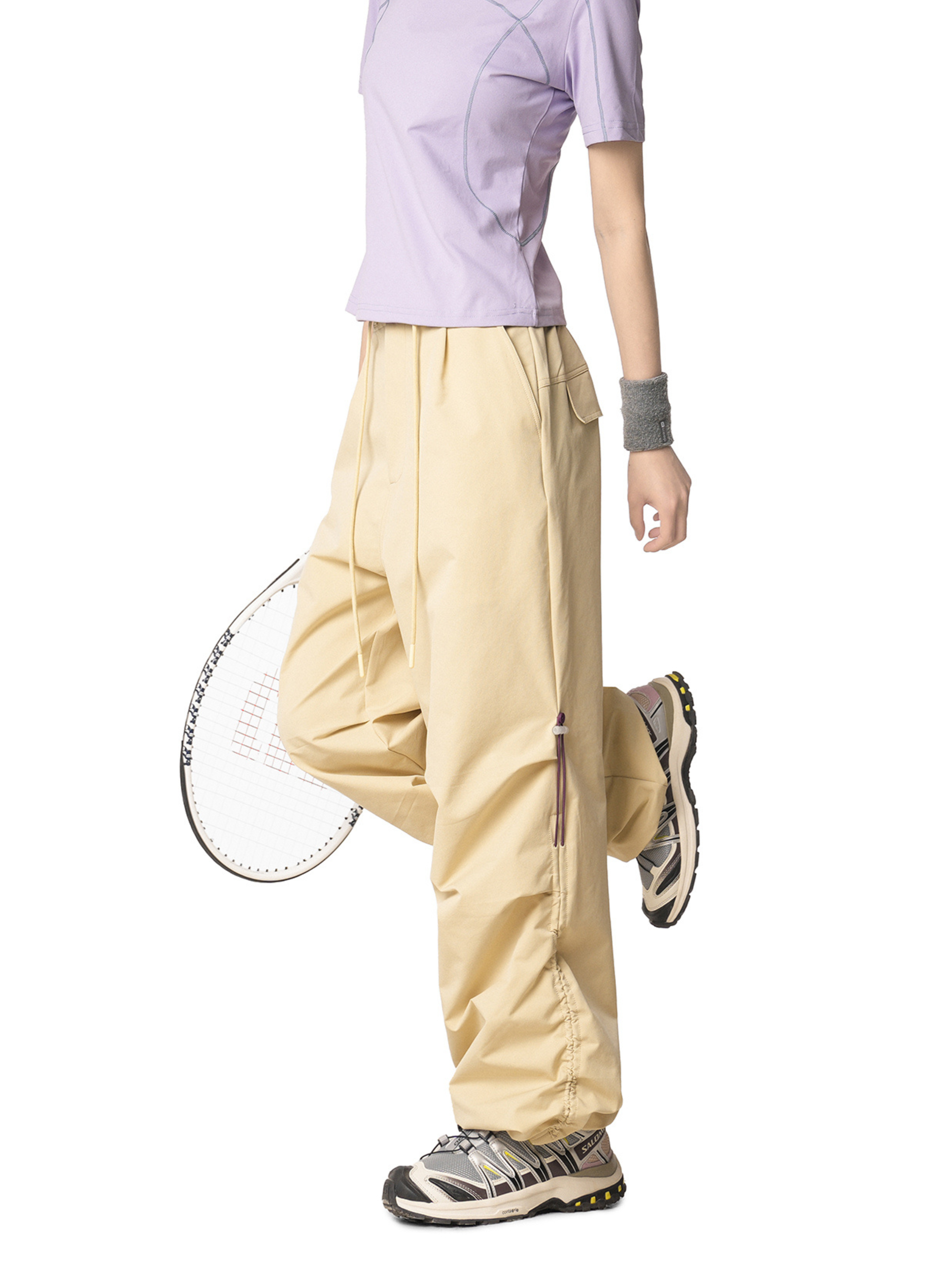 Firetrail - Women's Side Drawstring Ruched Cargo Pants