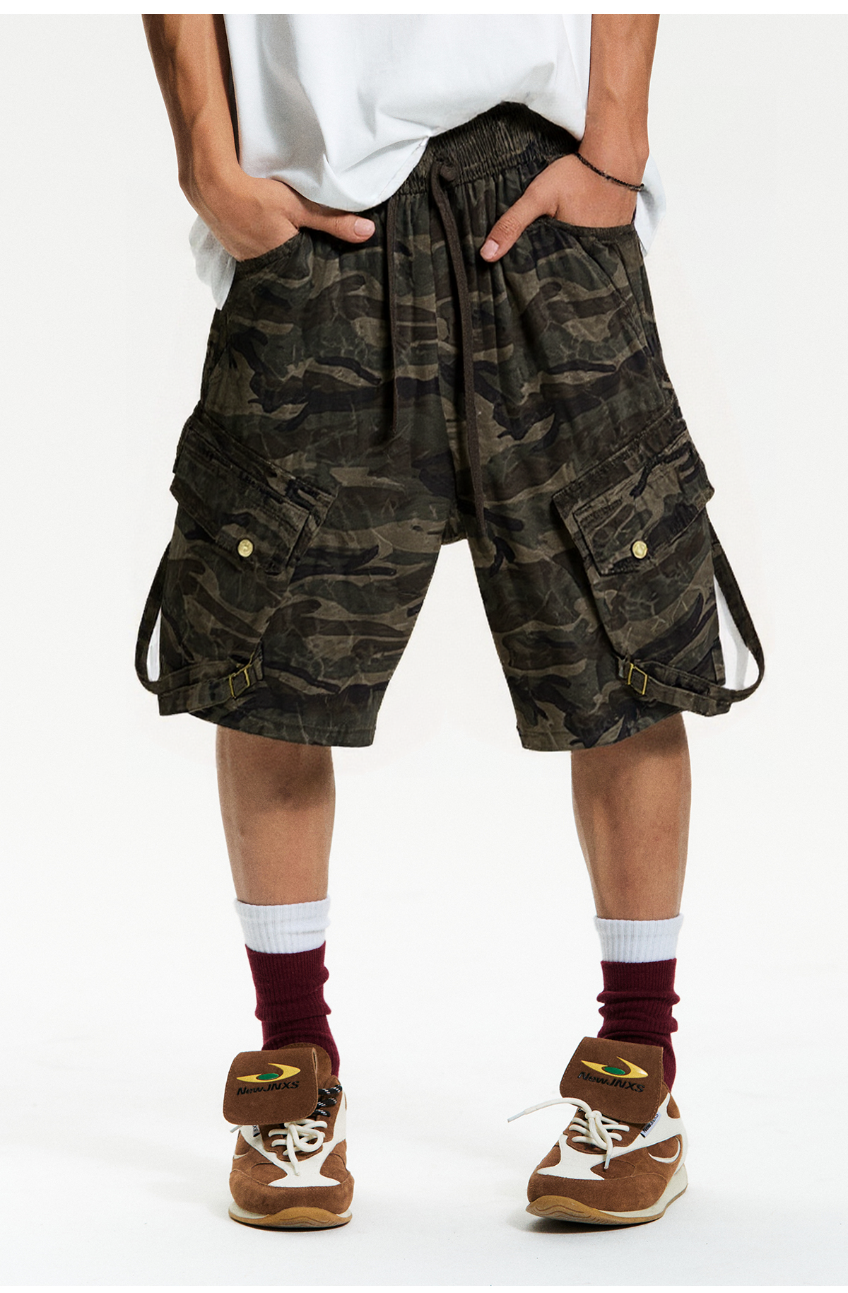 BasePack - Men's Camouflage Cargo Shorts GONGGAR SPORTS