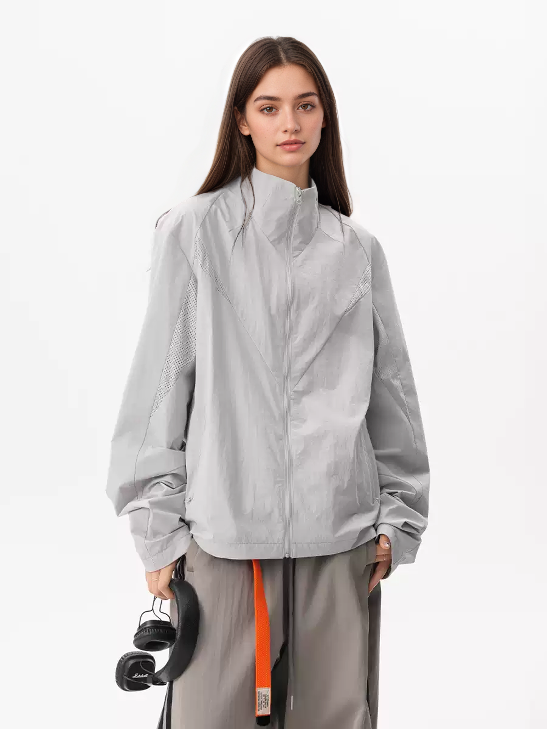 AshGo - Unisex UPF50+ Shoulder-Seam Mesh Sun Protection Jacket GONGGAR SPORTS
